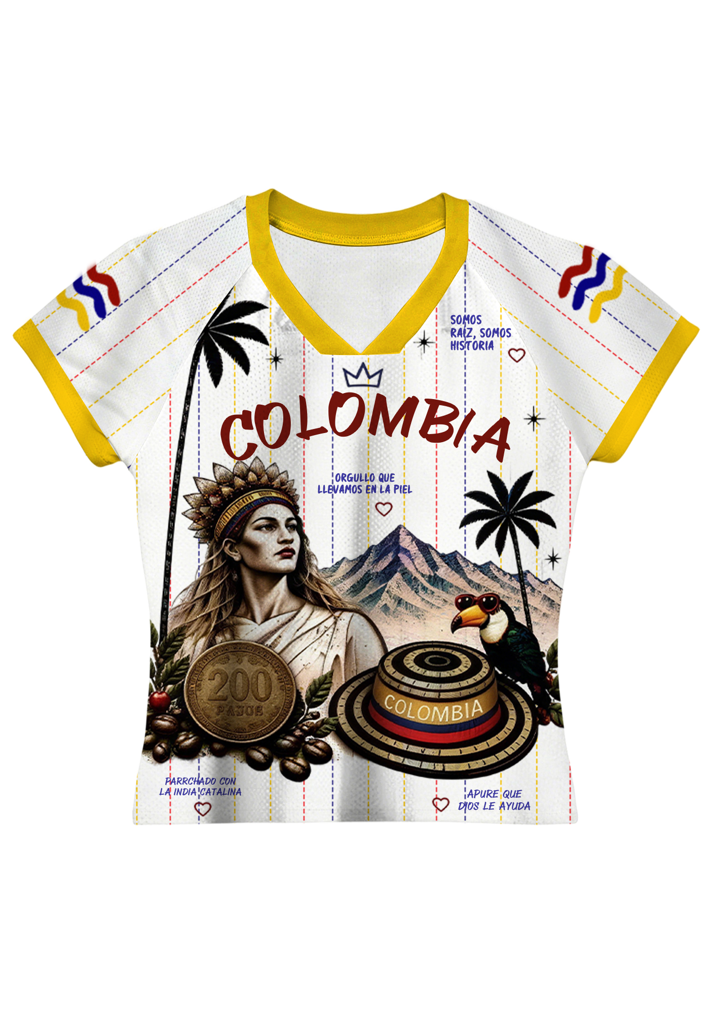 Colombia Indigenous Culture Baby Tee