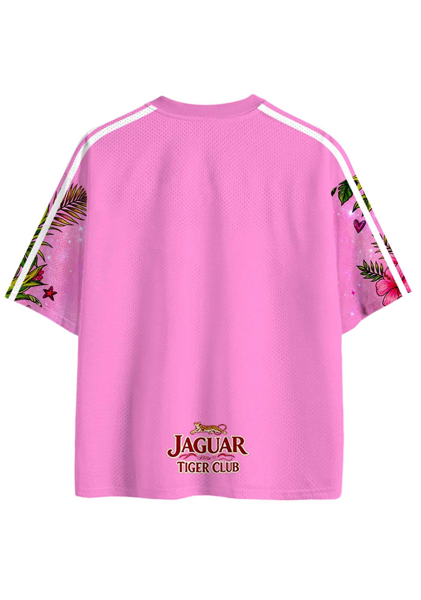 Pink Jaguar Tropical Print No Copeo De Tigres Mesh Jersey Shirts