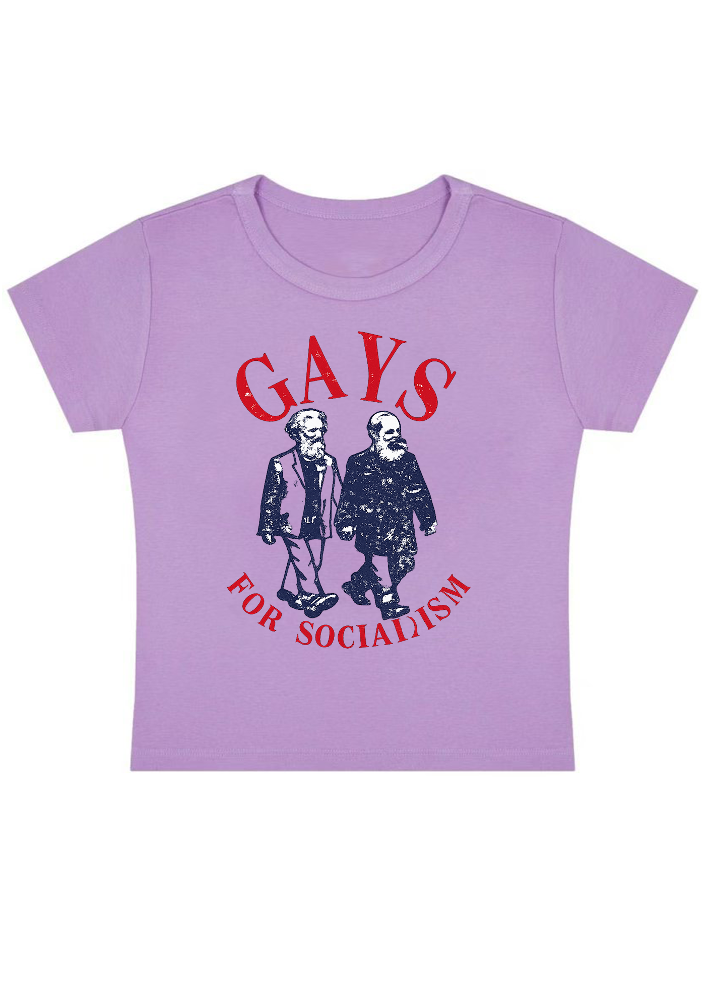 Gays for Socialism Y2k Baby Tee