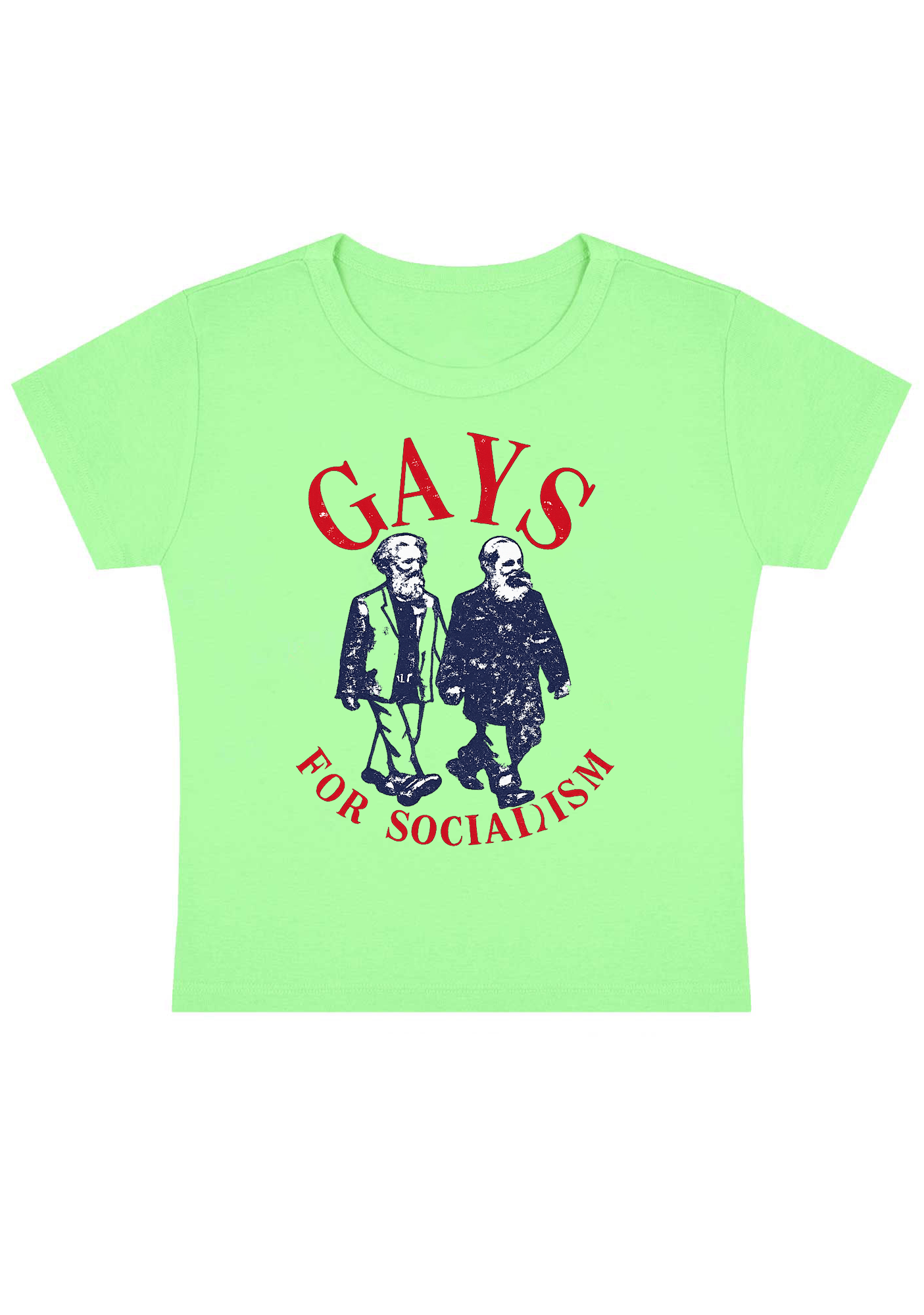 Gays for Socialism Y2k Baby Tee