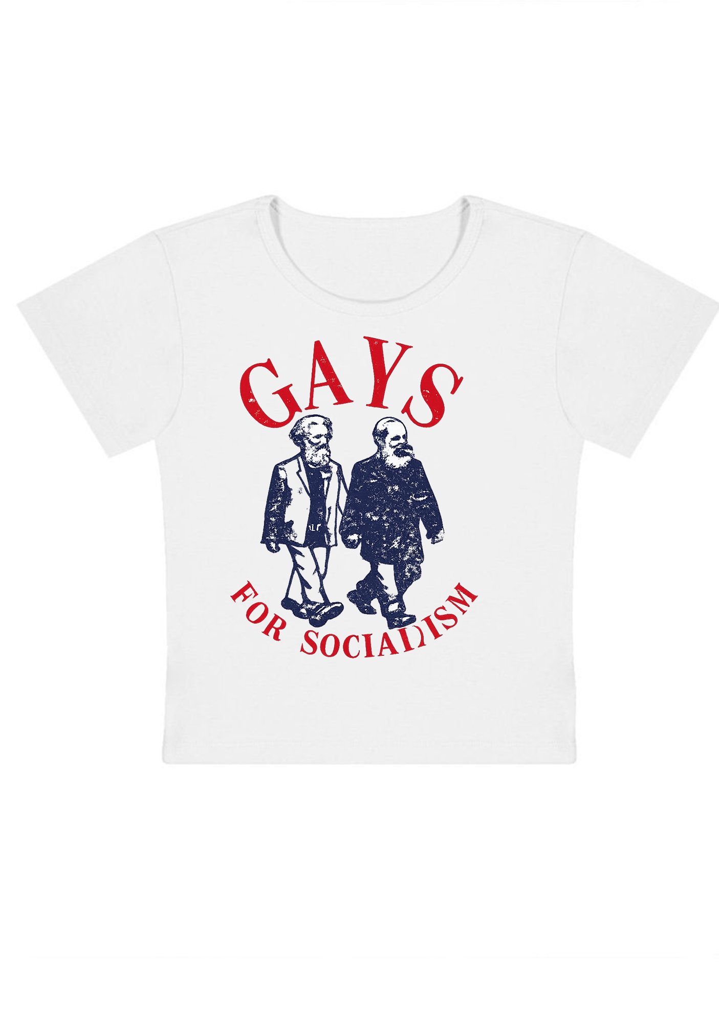 Gays for Socialism Y2k Baby Tee