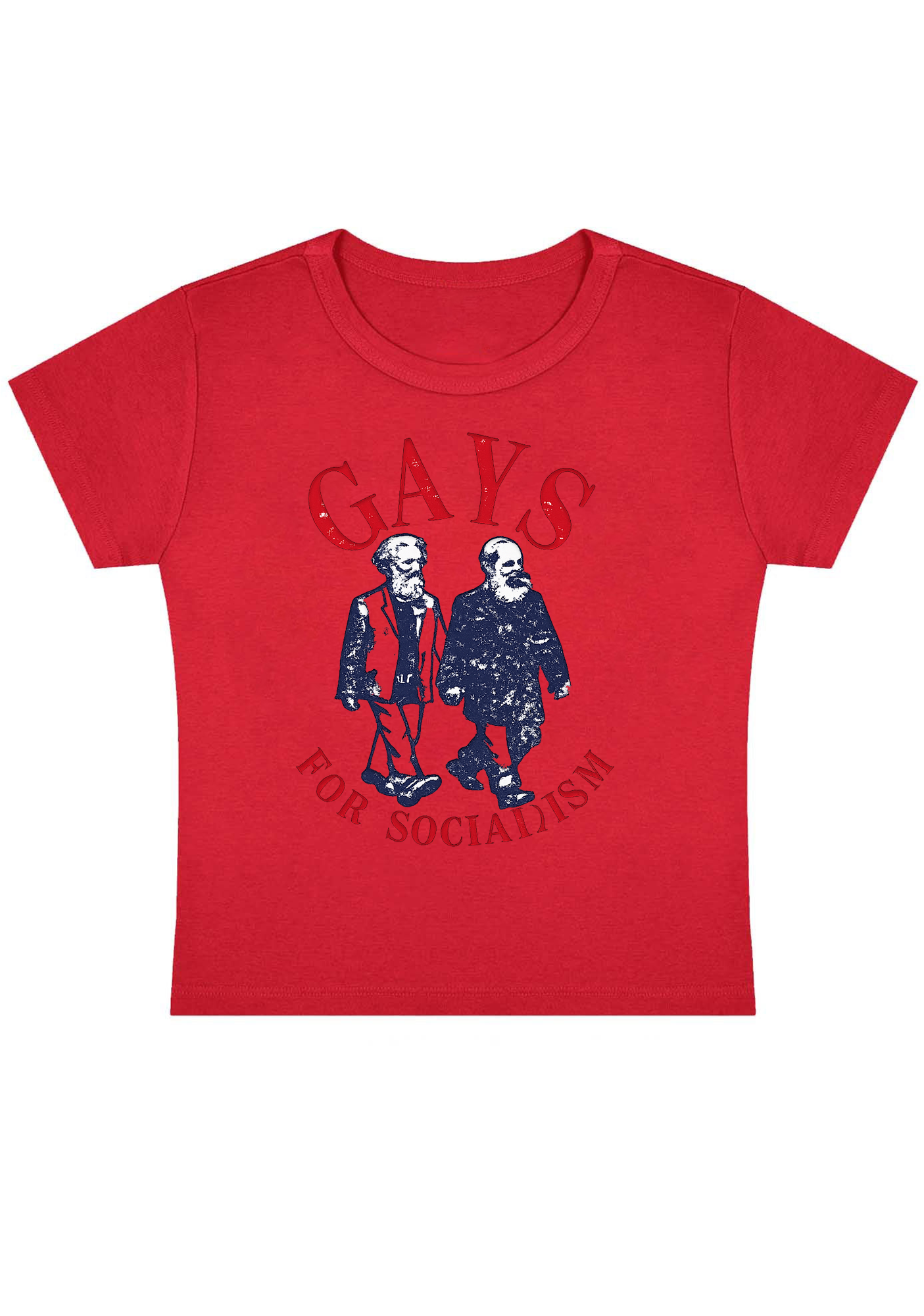 Gays for Socialism Y2k Baby Tee