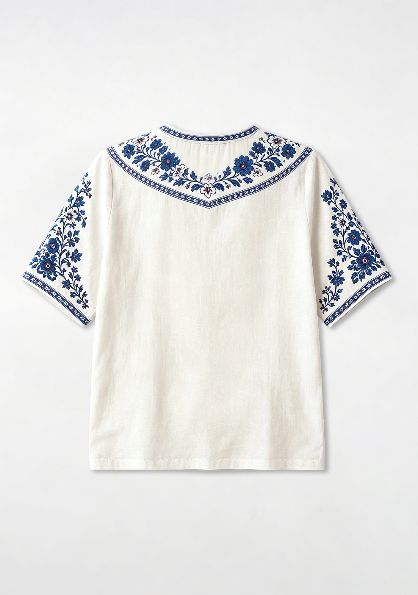 Boho Brighton & Hove Albion Crest Floral V-Neck Blouse