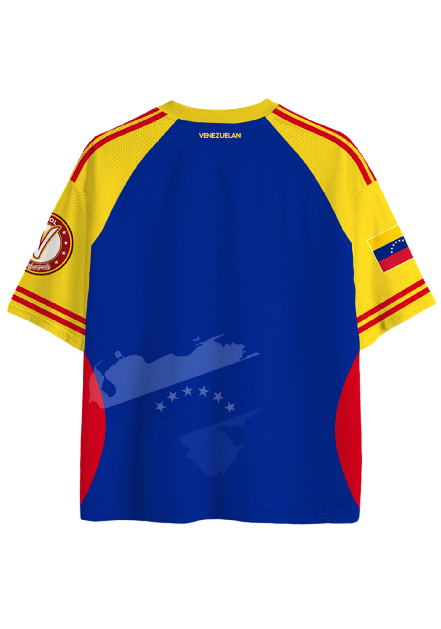 Venezuela National Flag Map Graphic Mesh Jersey Shirts