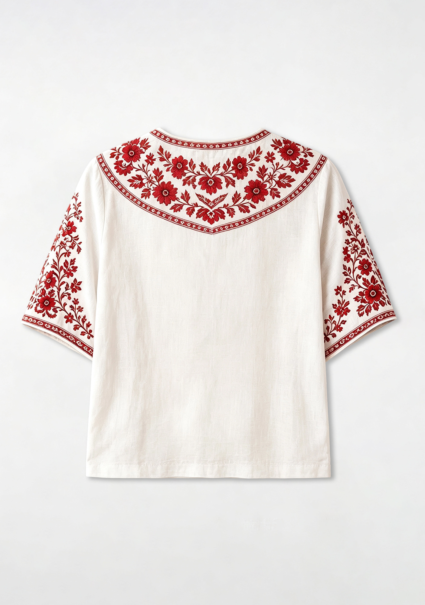 Nottingham Forest Folk Floral V-Neck Blouse
