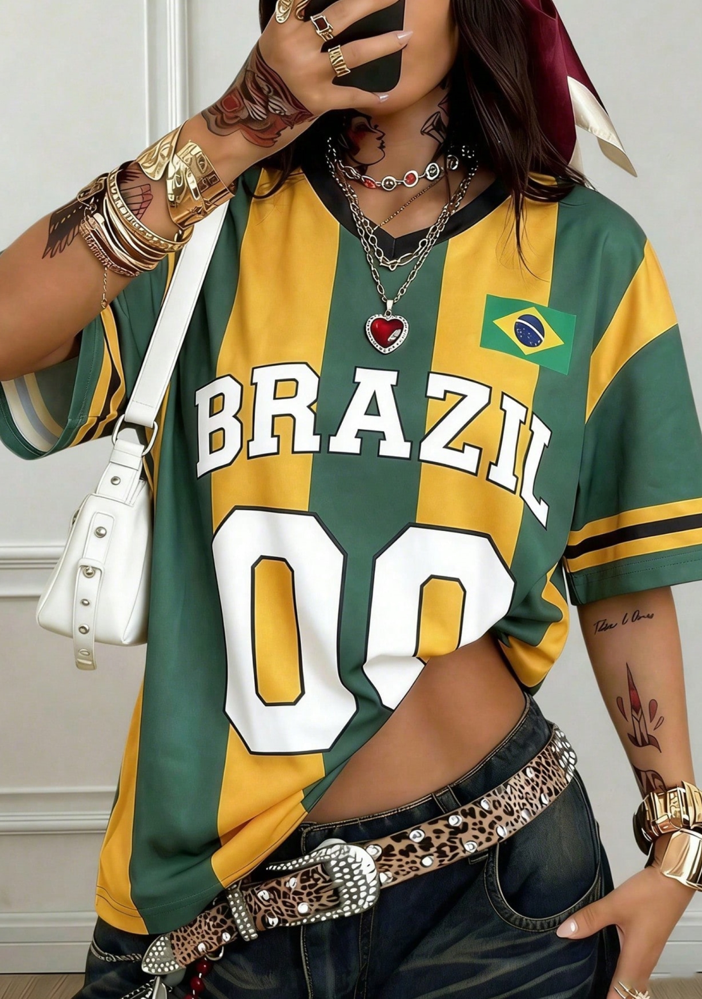 Country Flag Letter Number Print Mesh Jersey Shirts