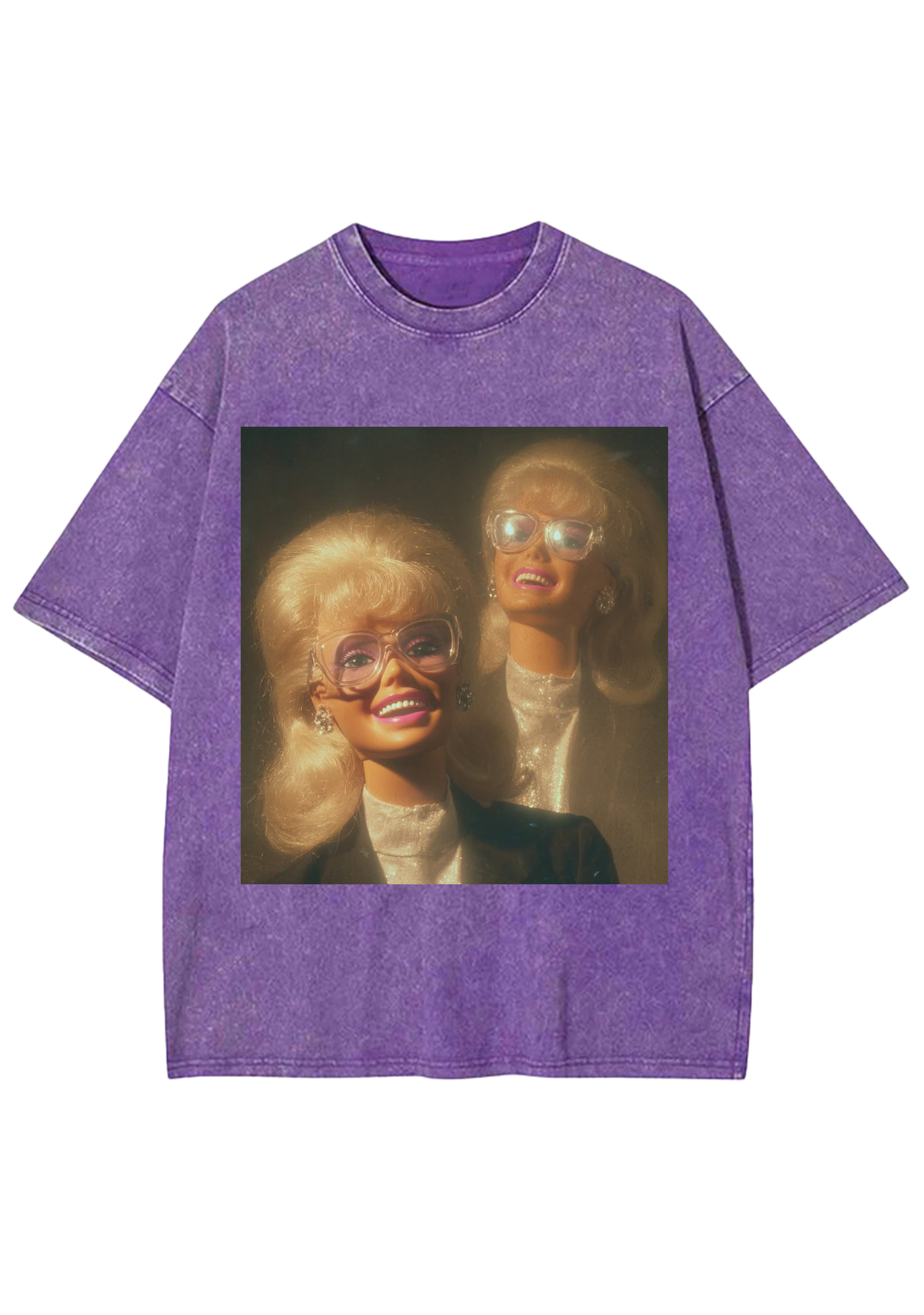 Vintage Twin Retro Glasses Barbie Y2K Washed Tee