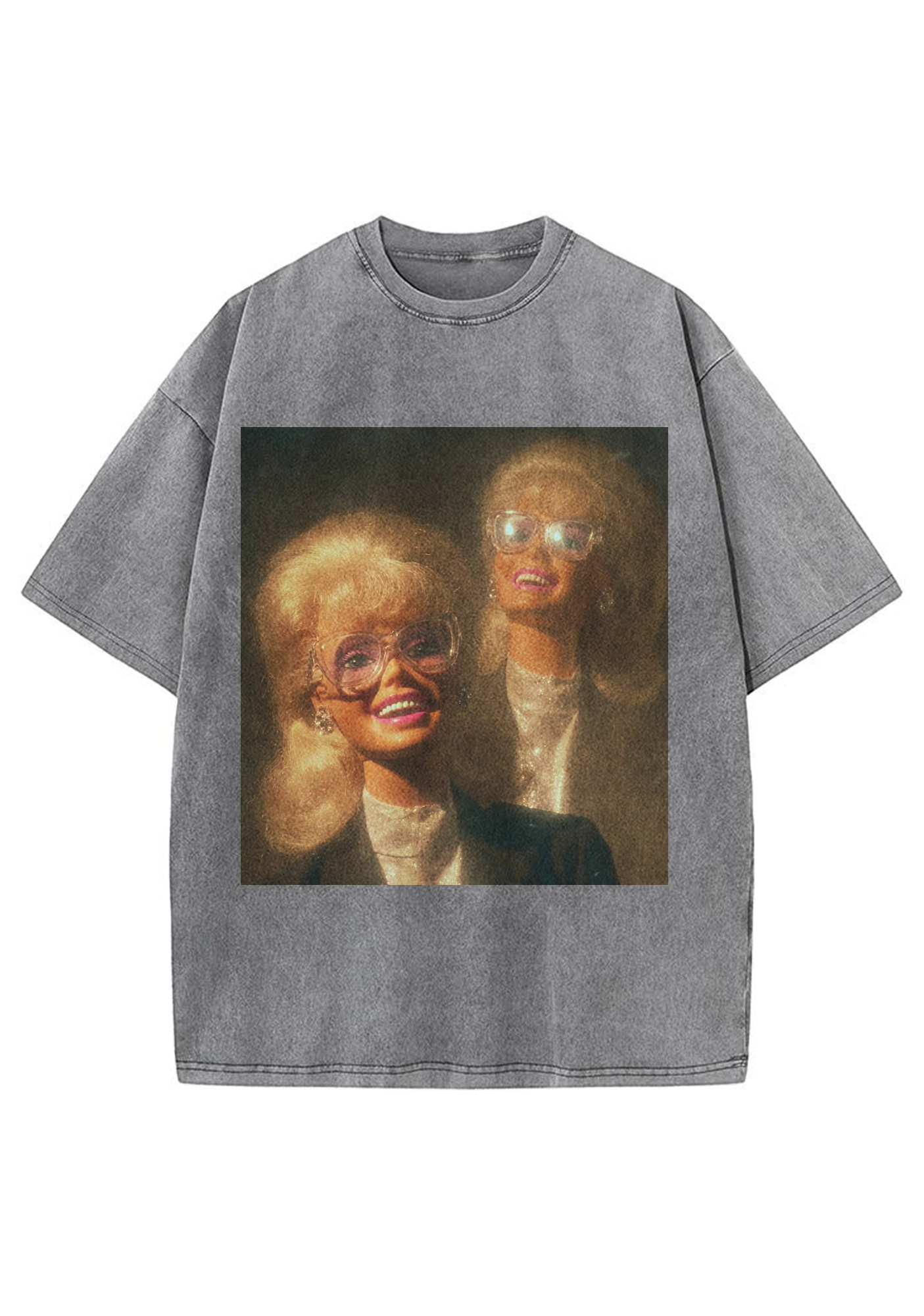 Vintage Twin Retro Glasses Barbie Y2K Washed Tee