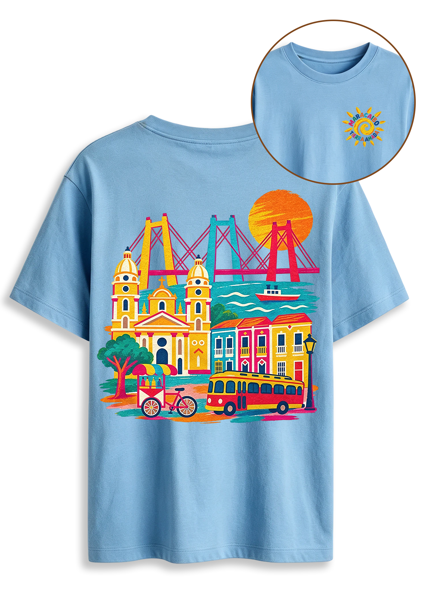 Maracaibo Venezuela Colorful Cityscape Graphic T-Shirt