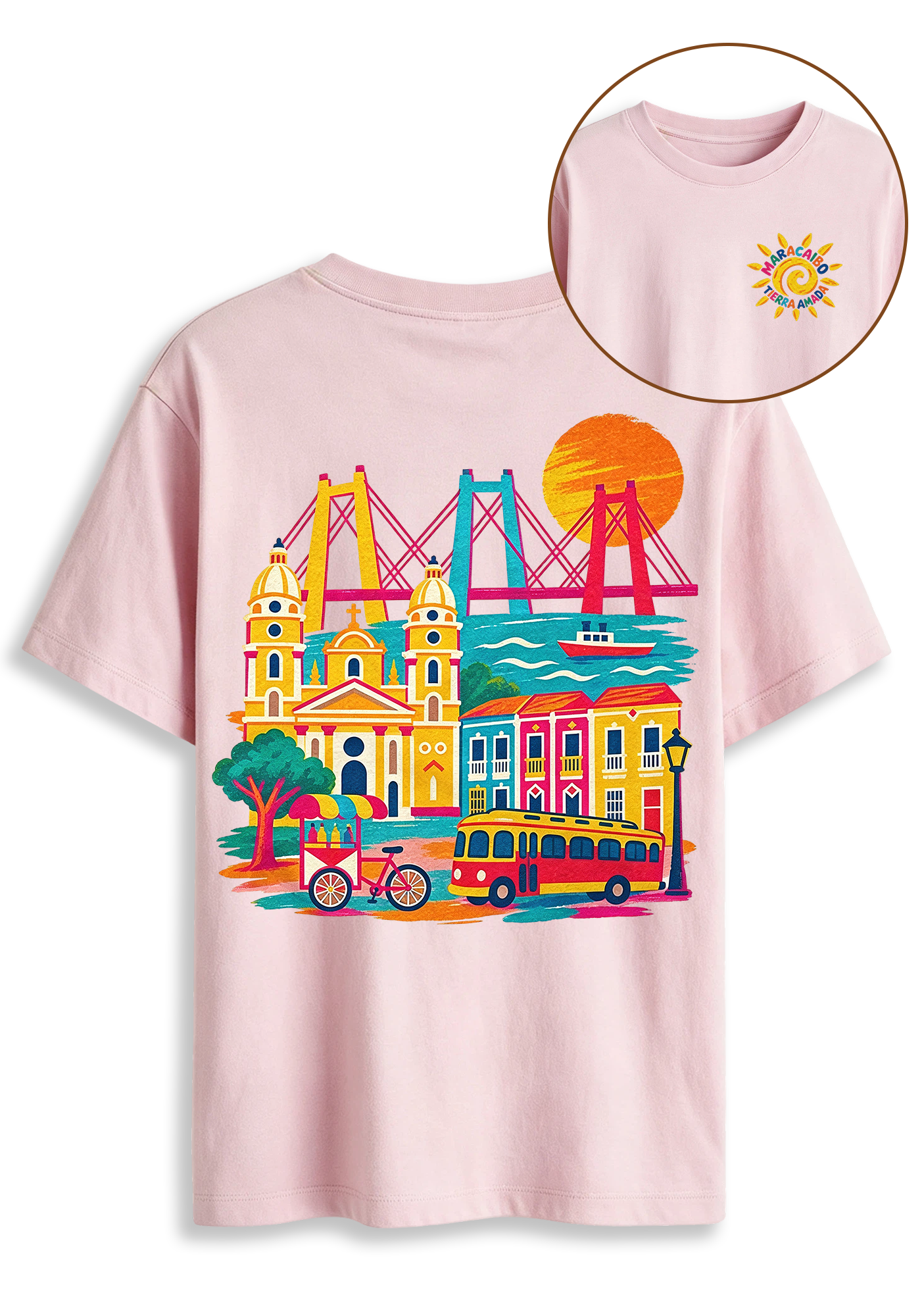 Maracaibo Venezuela Colorful Cityscape Graphic T-Shirt
