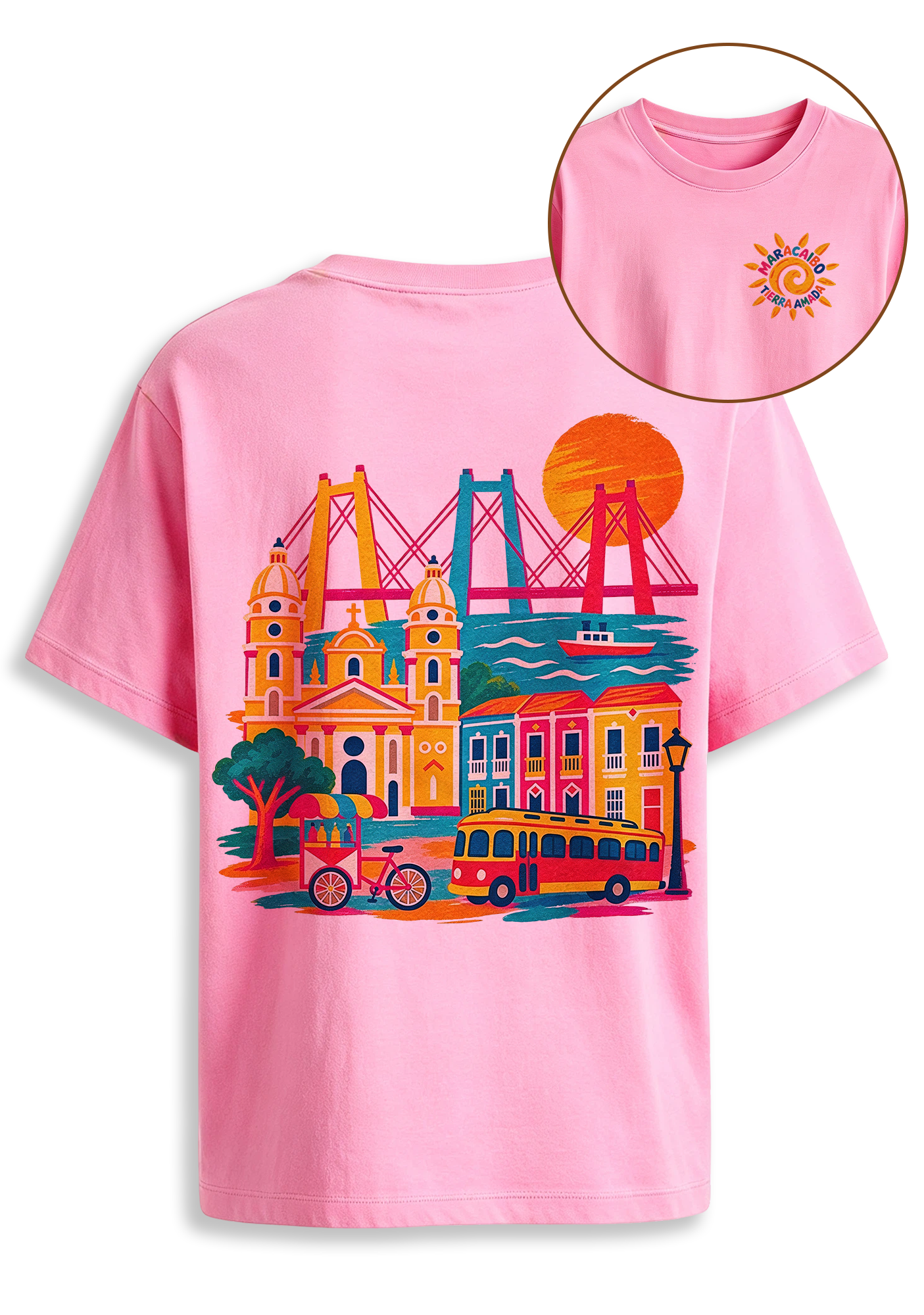 Maracaibo Venezuela Colorful Cityscape Graphic T-Shirt