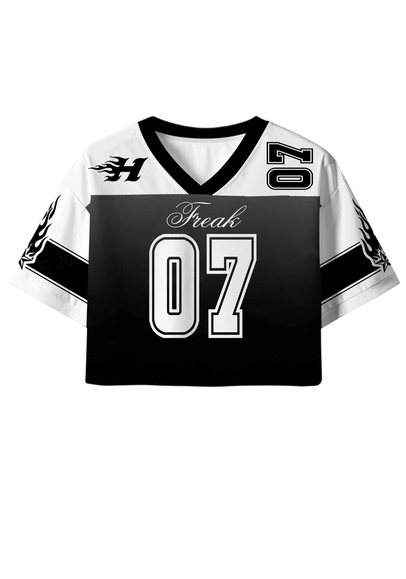Freak Y2K Crop Sport Jersey Shirts