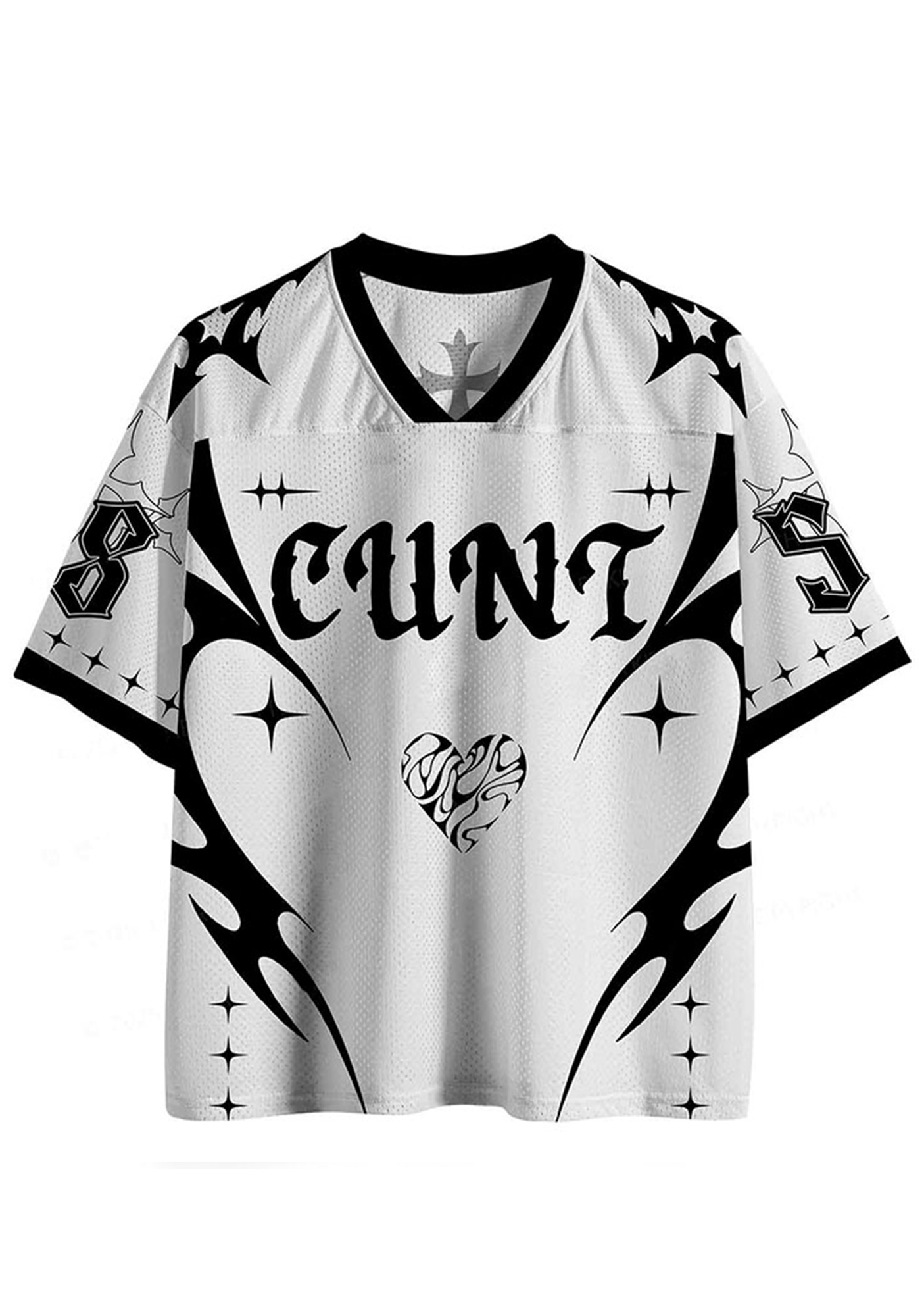 Cunt Y2K Crop Sport Jersey Shirts