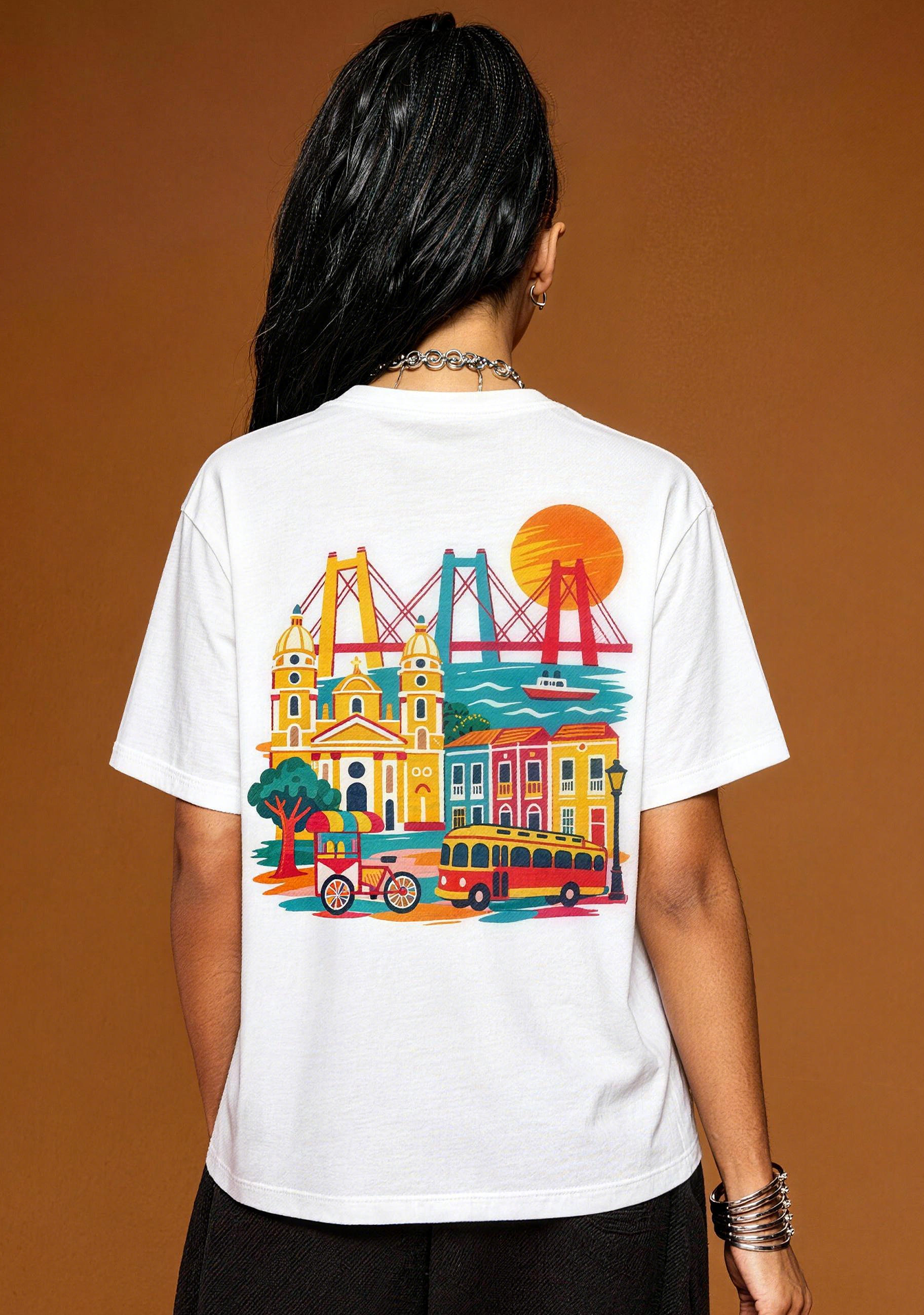 Maracaibo Venezuela Colorful Cityscape Graphic T-Shirt