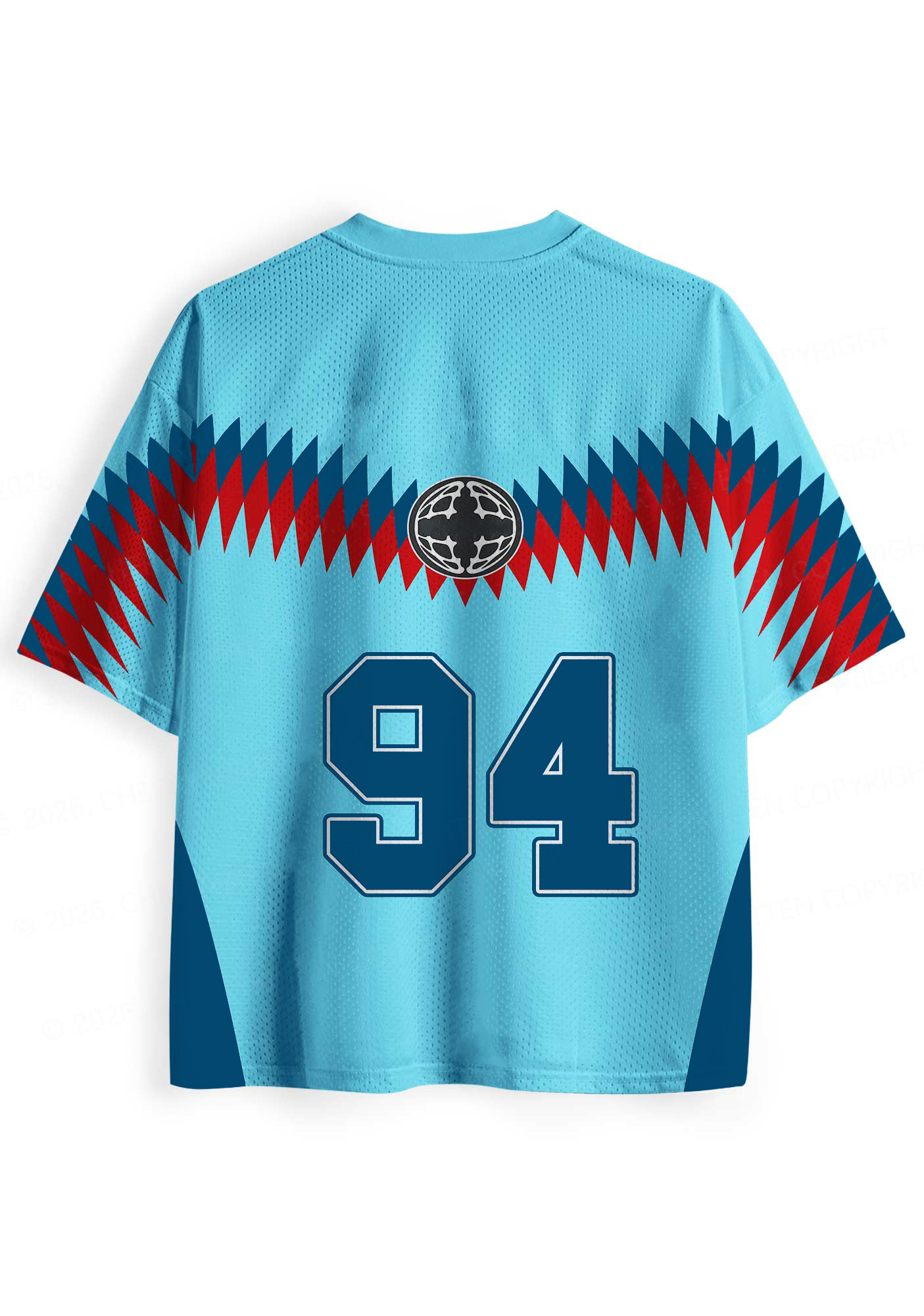 Blue Team Bunny Y2K Crop Sport Jersey Shirts