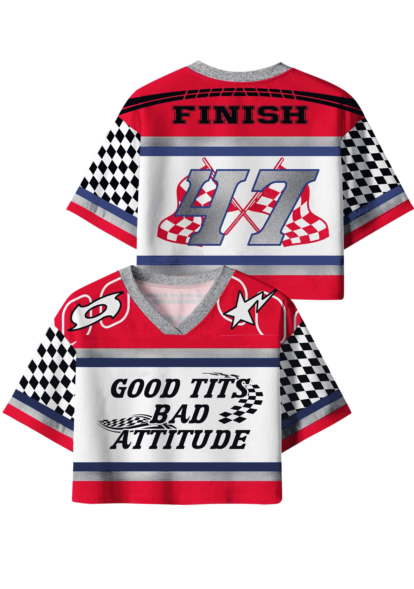 Good Txt Y2K Crop Sport Jersey Shirts