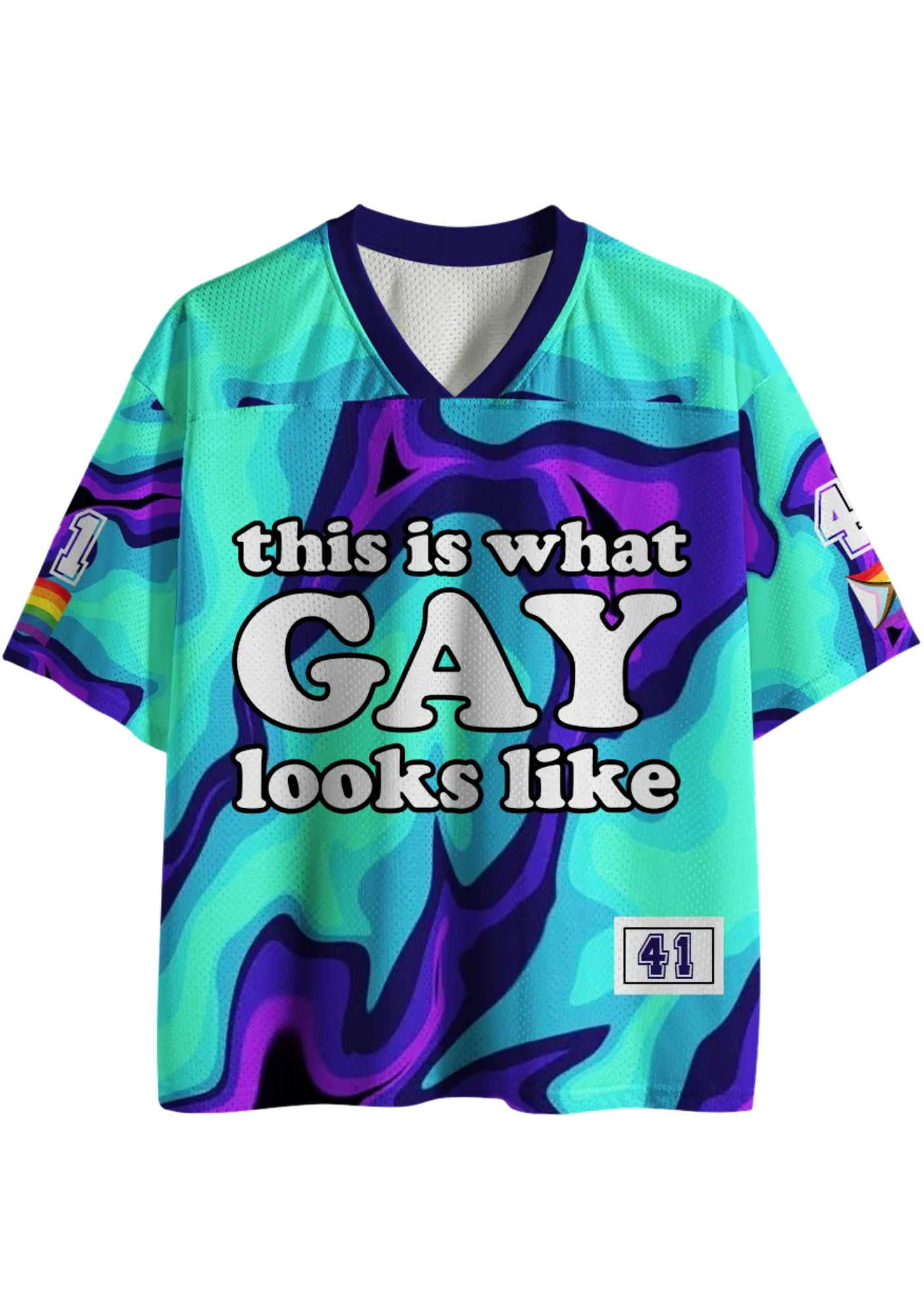 This Is What Gay Looks Like Mesh Jersey
