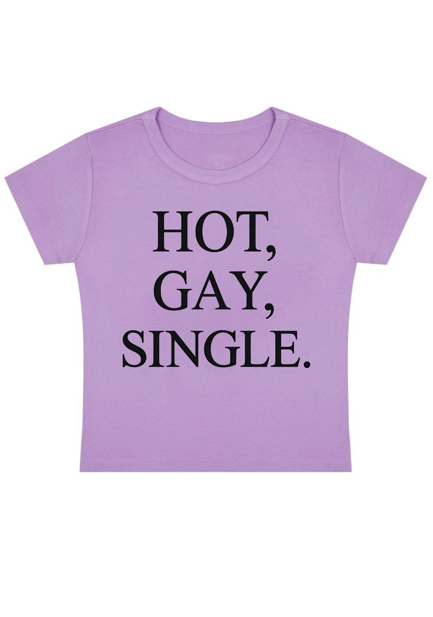 Hot Gay Single Y2k Baby Tee
