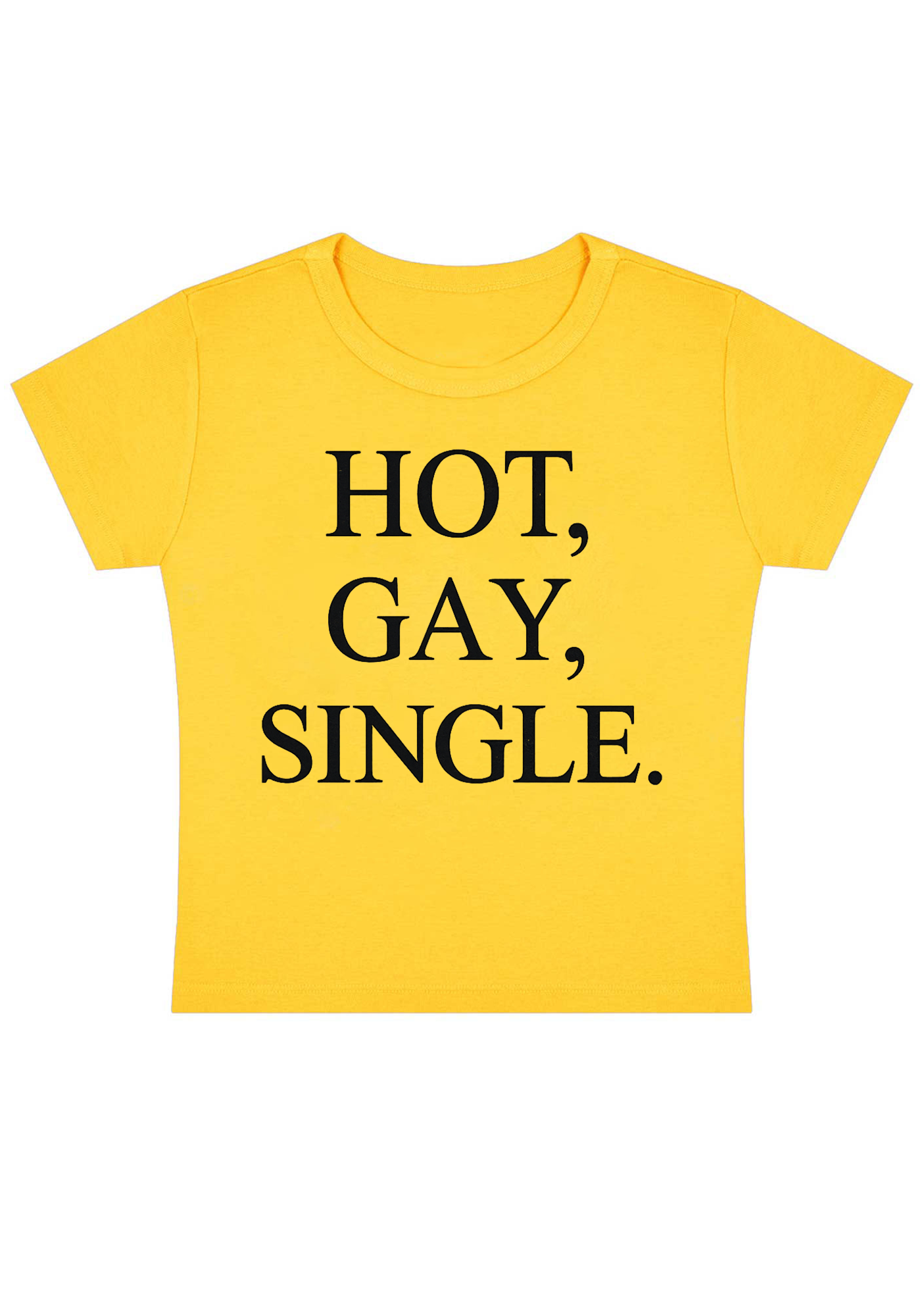 Hot Gay Single Y2k Baby Tee