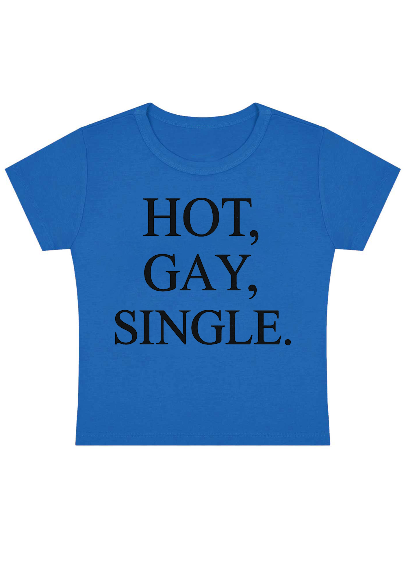 Hot Gay Single Y2k Baby Tee