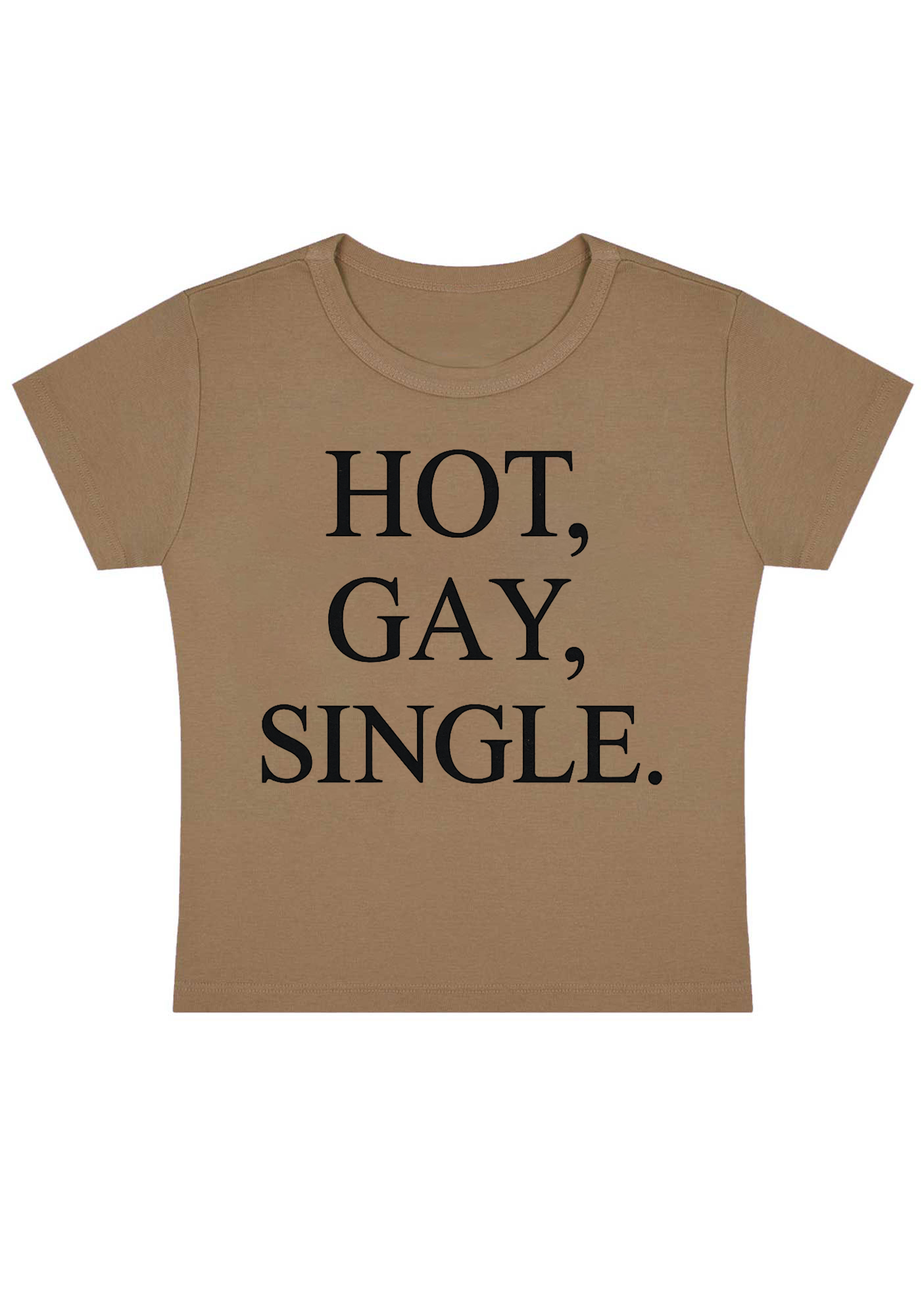 Hot Gay Single Y2k Baby Tee