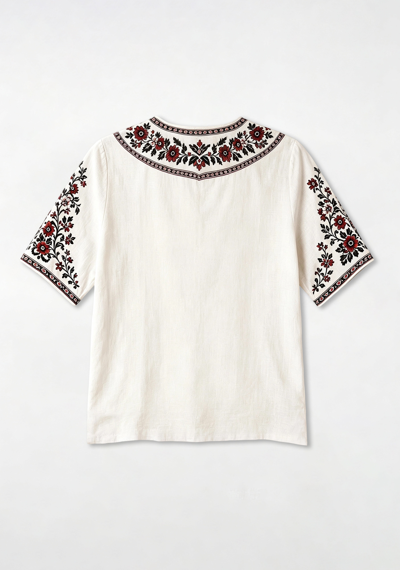 Southampton Folk Floral V-Neck Blouse