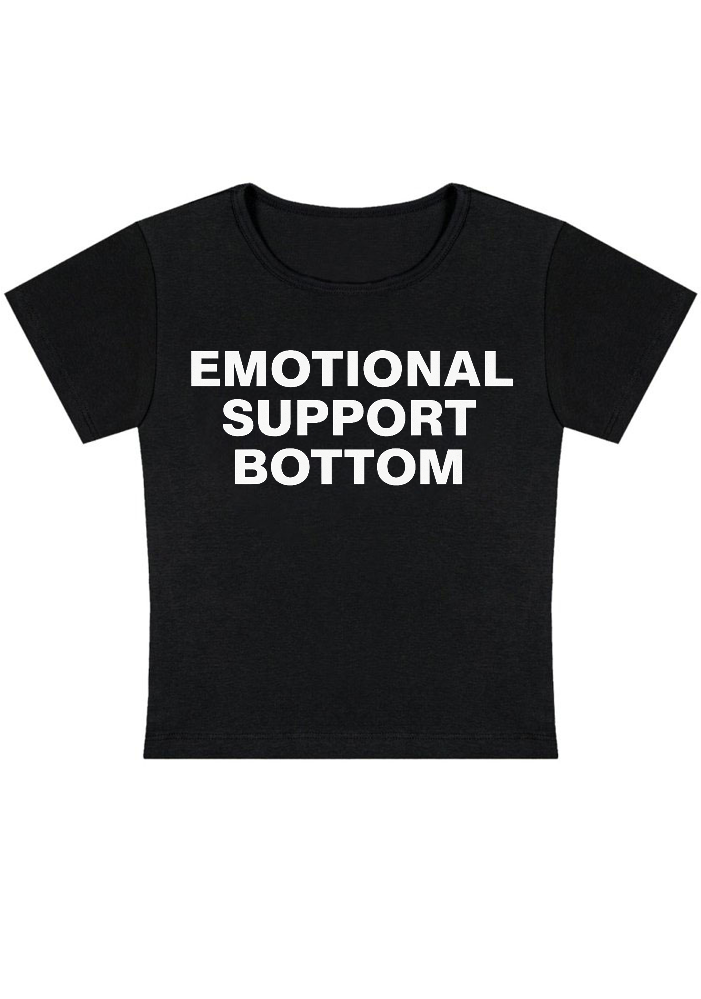 Emotional Support Bottom Y2K Baby Tee