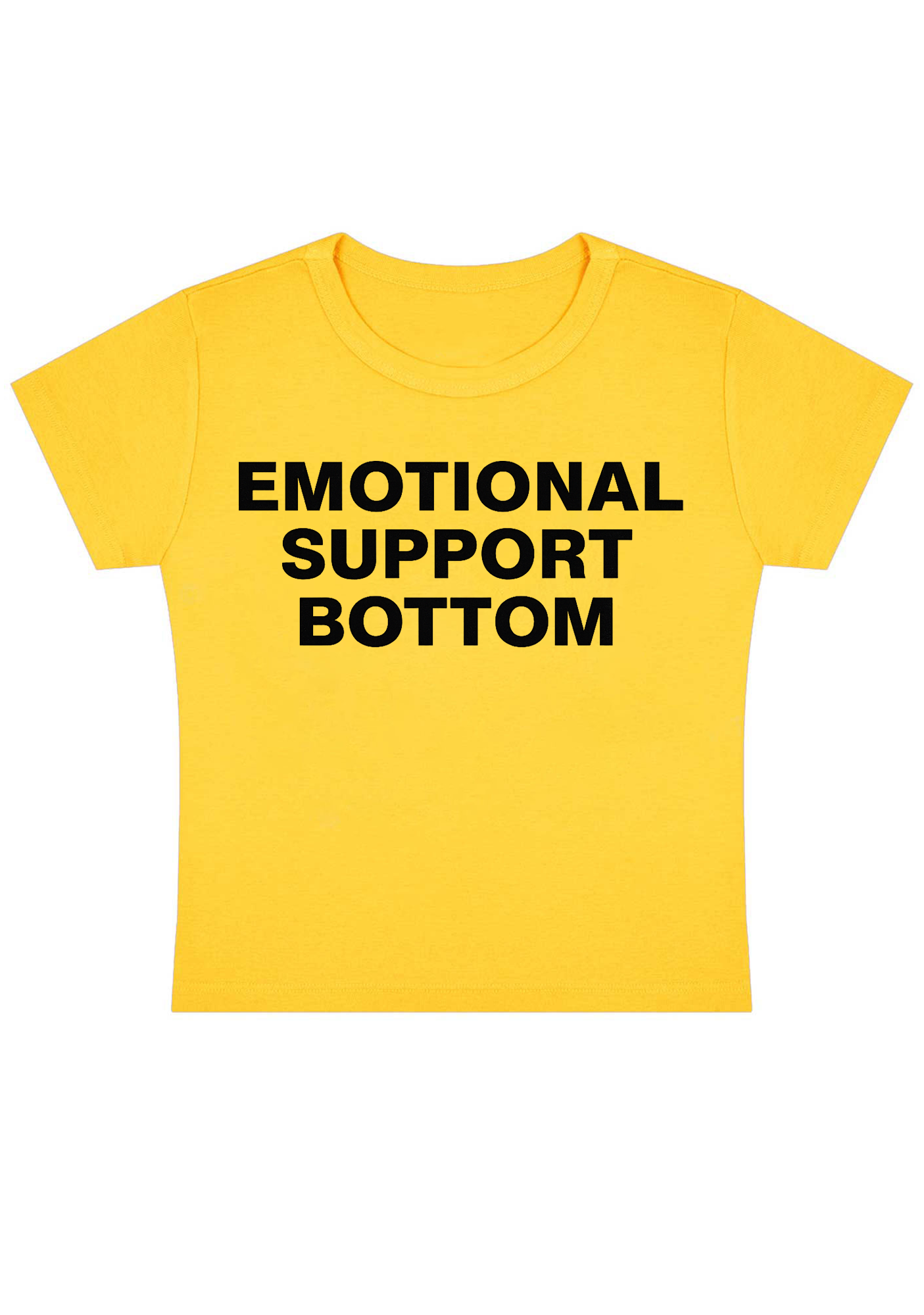 Emotional Support Bottom Y2K Baby Tee