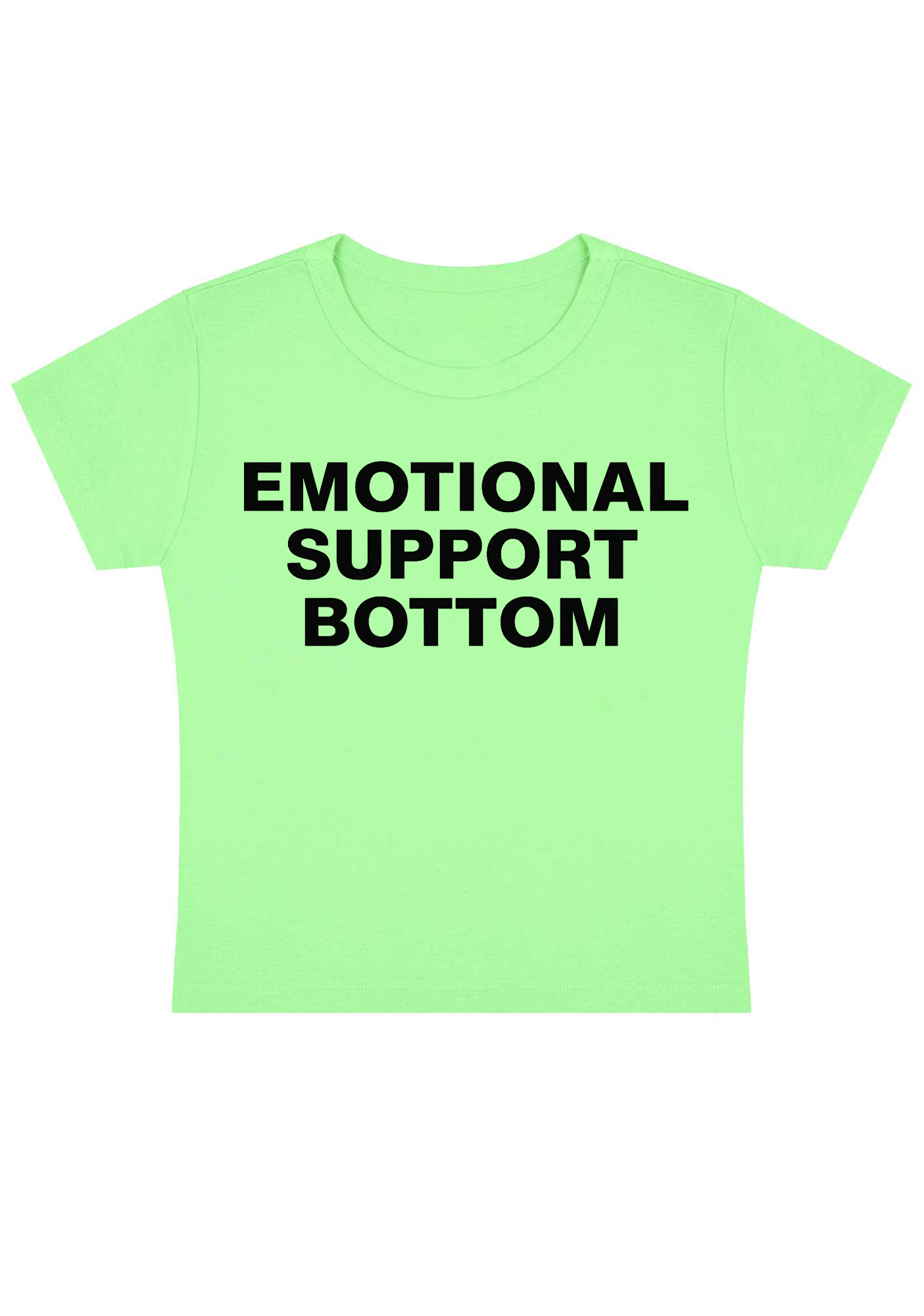 Emotional Support Bottom Y2K Baby Tee