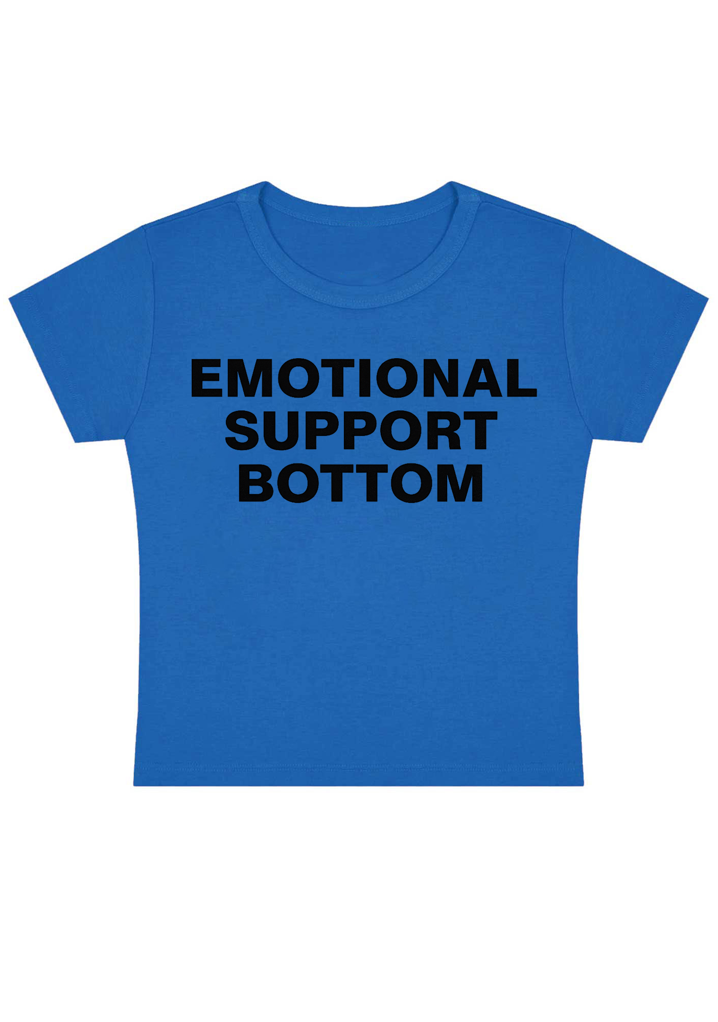 Emotional Support Bottom Y2K Baby Tee