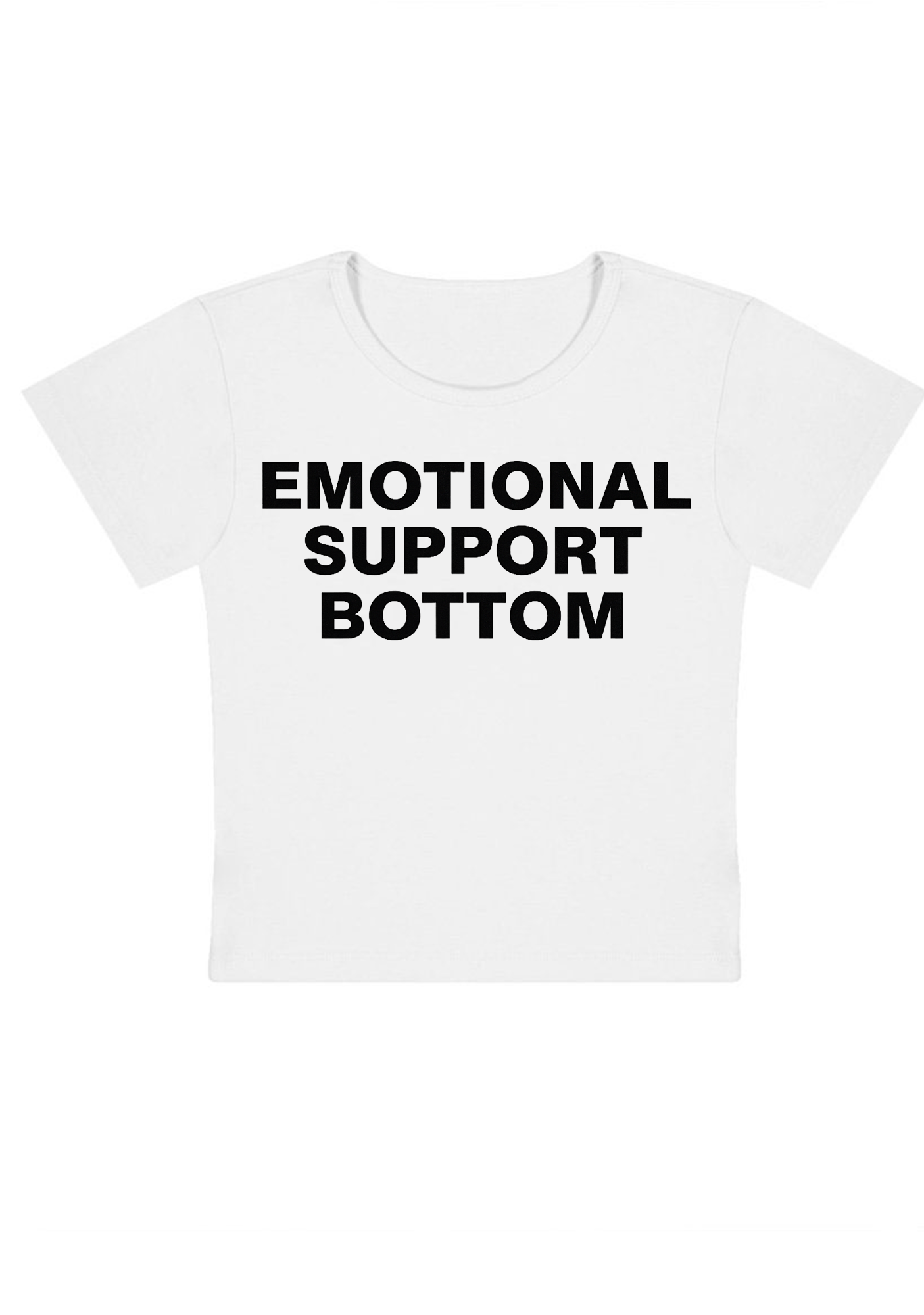 Emotional Support Bottom Y2K Baby Tee