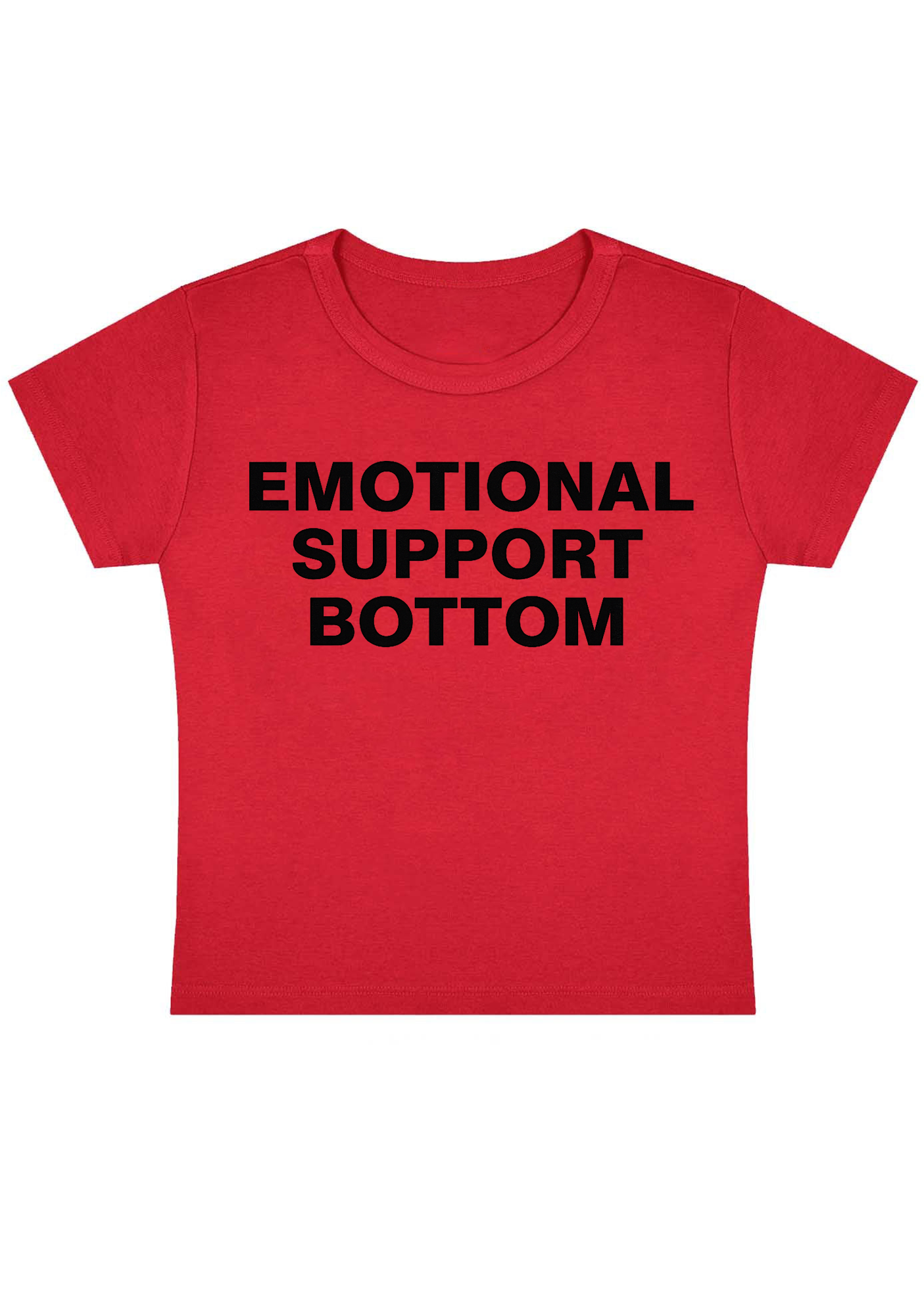 Emotional Support Bottom Y2K Baby Tee