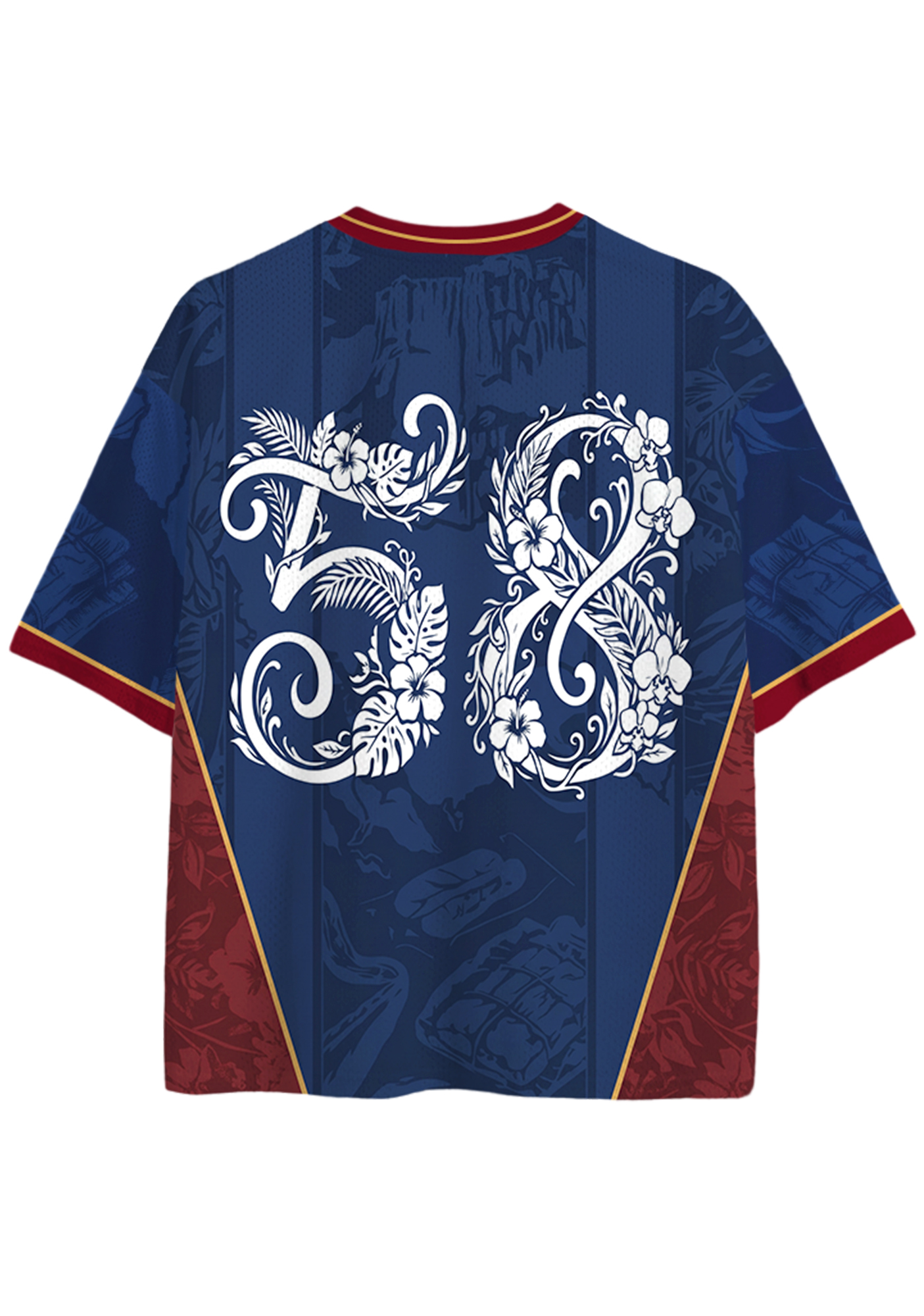 Venezuela Tropical Landscape Script Mesh Jersey Shirts