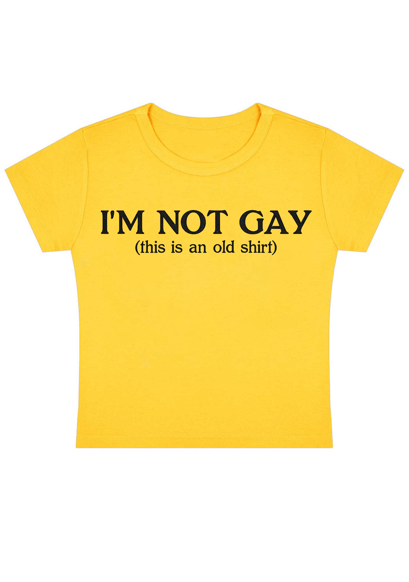 I'm Not Gay Y2k Baby Tee