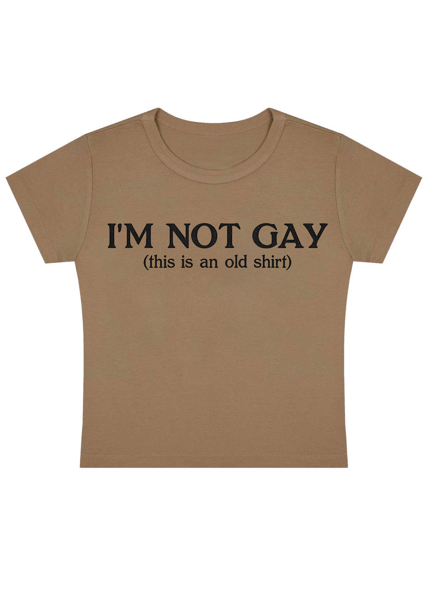 I'm Not Gay Y2k Baby Tee