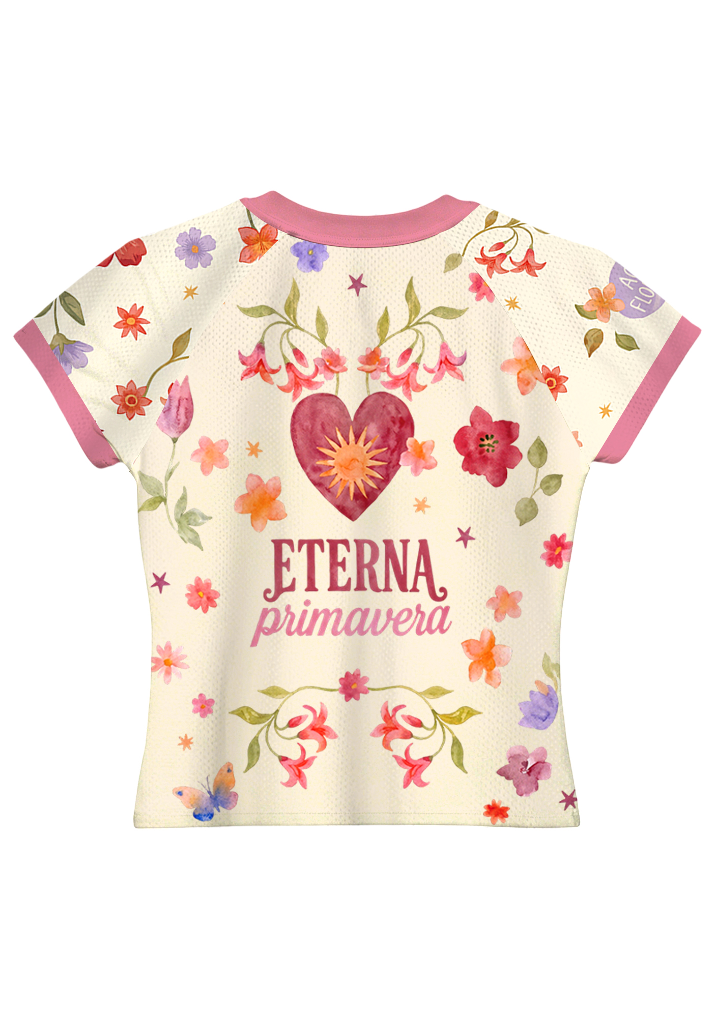 Medellin Floral Hummingbird Graphic Baby Tee