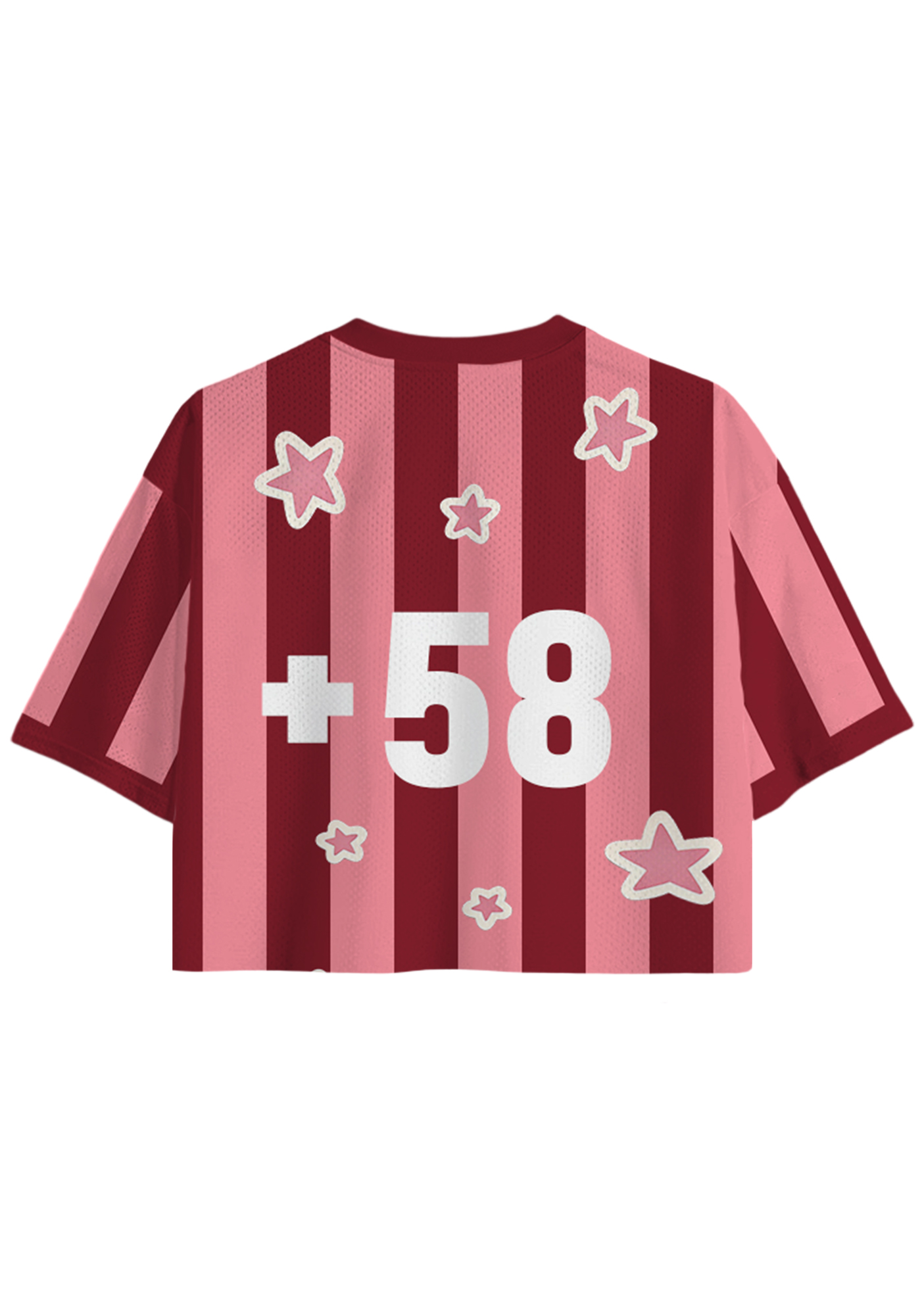 Retro Venezuela Star Striped Cropped Jersey Shirt