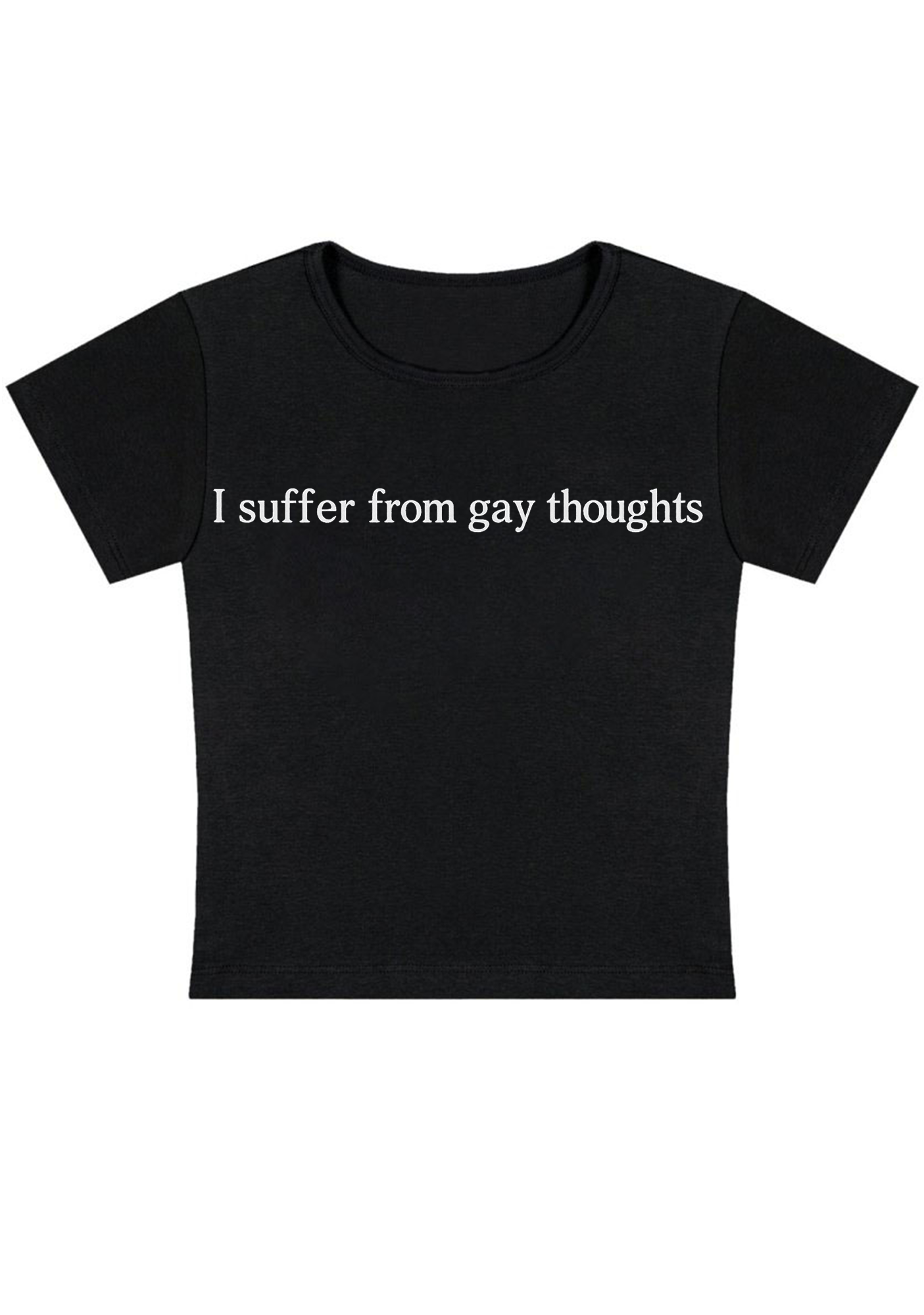 I Suffer From Gay Thoughts Y2K Baby Tee