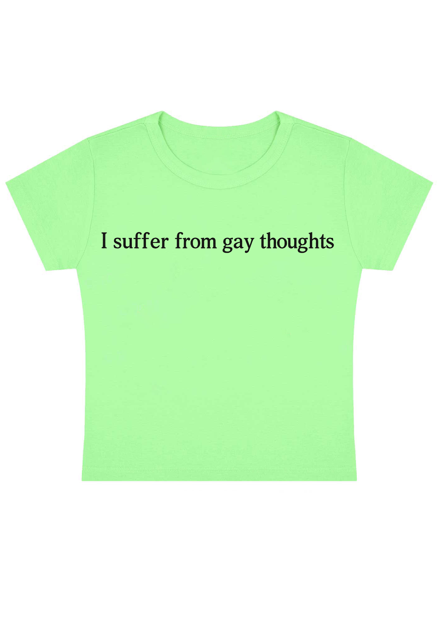 I Suffer From Gay Thoughts Y2K Baby Tee