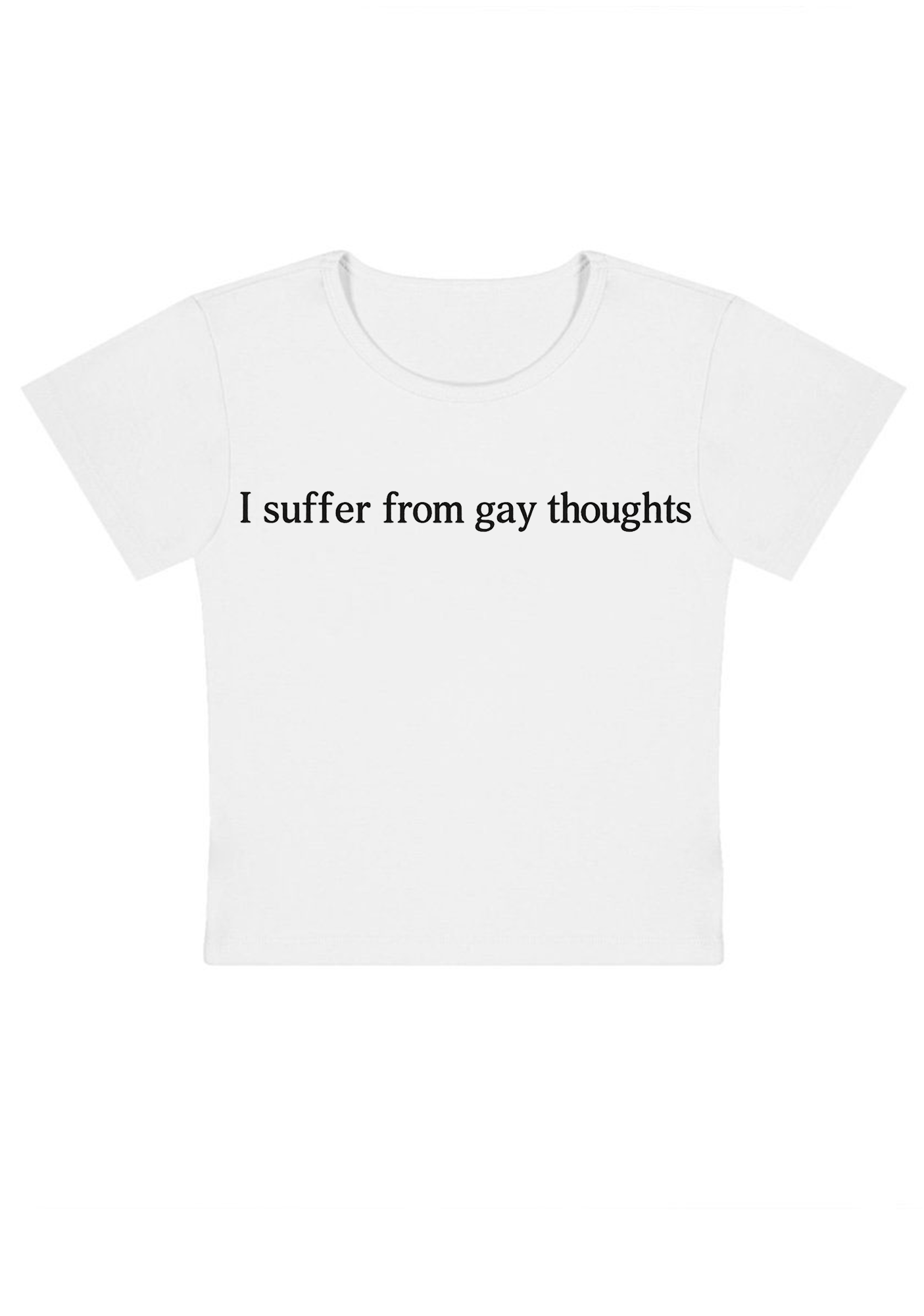 I Suffer From Gay Thoughts Y2K Baby Tee