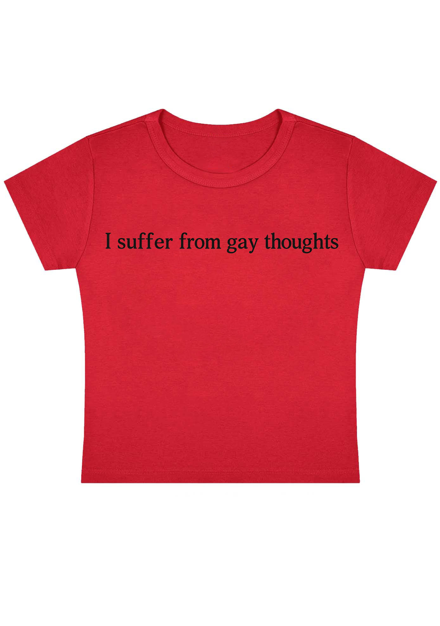 I Suffer From Gay Thoughts Y2K Baby Tee