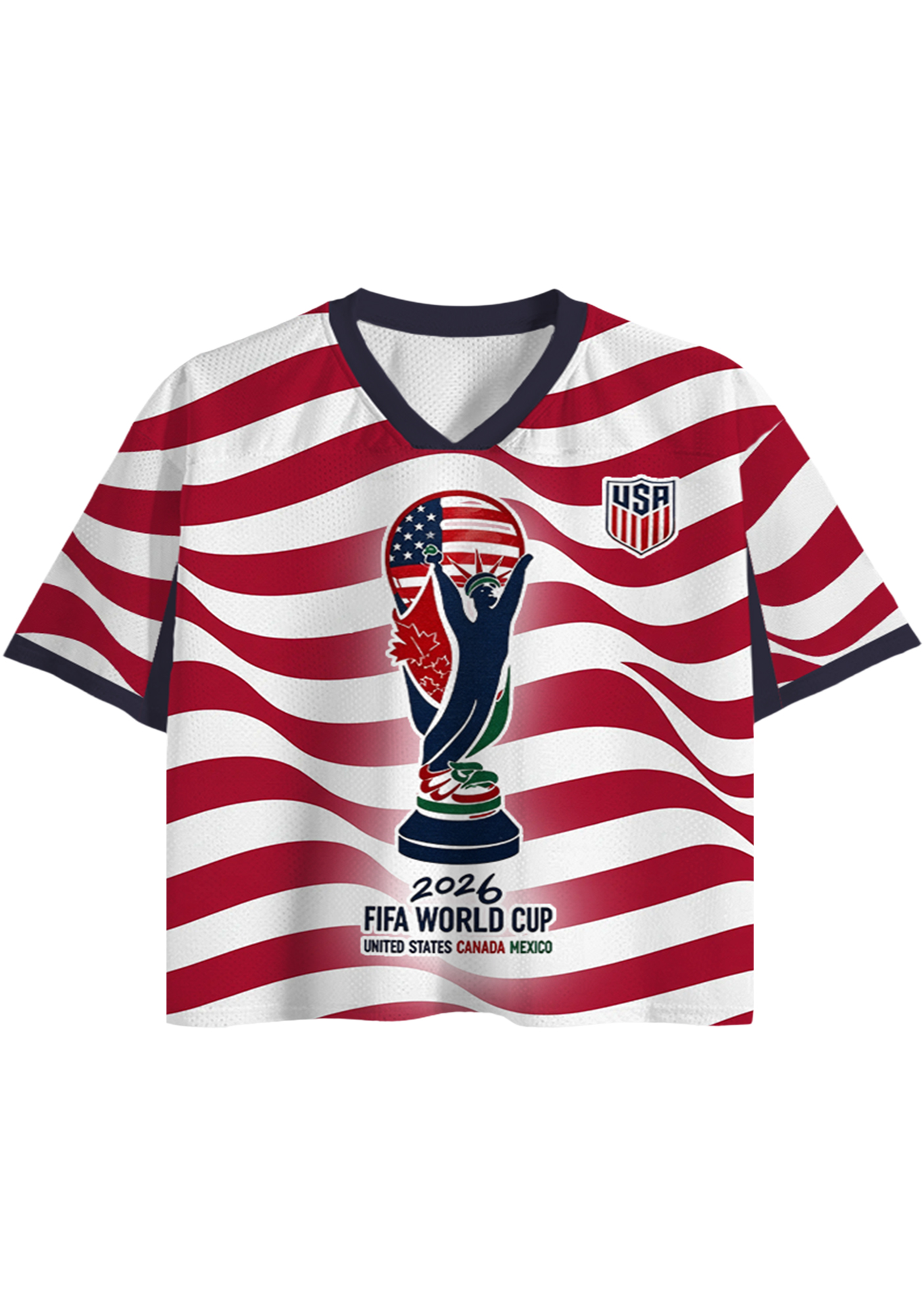 2026 FIFA World Cup USA Cropped Mesh Jersey Shirt