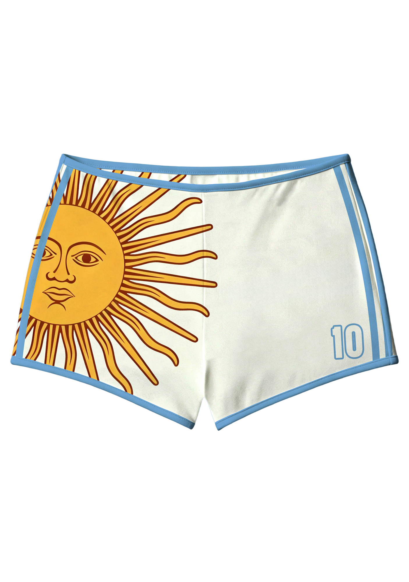 Argentina Sun of May Liberty Graphic Booty Shorts