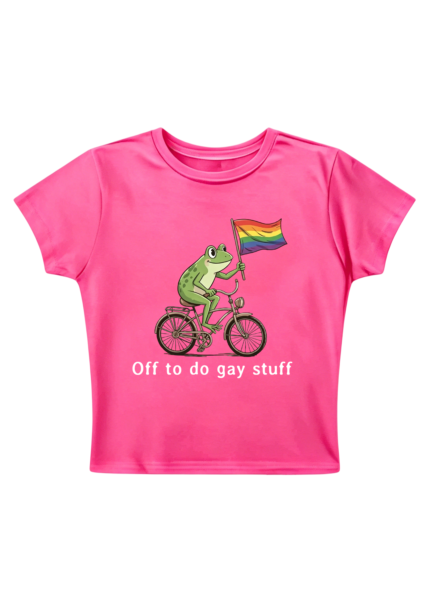 Off To Do Gay Stuff Y2K Baby Tee