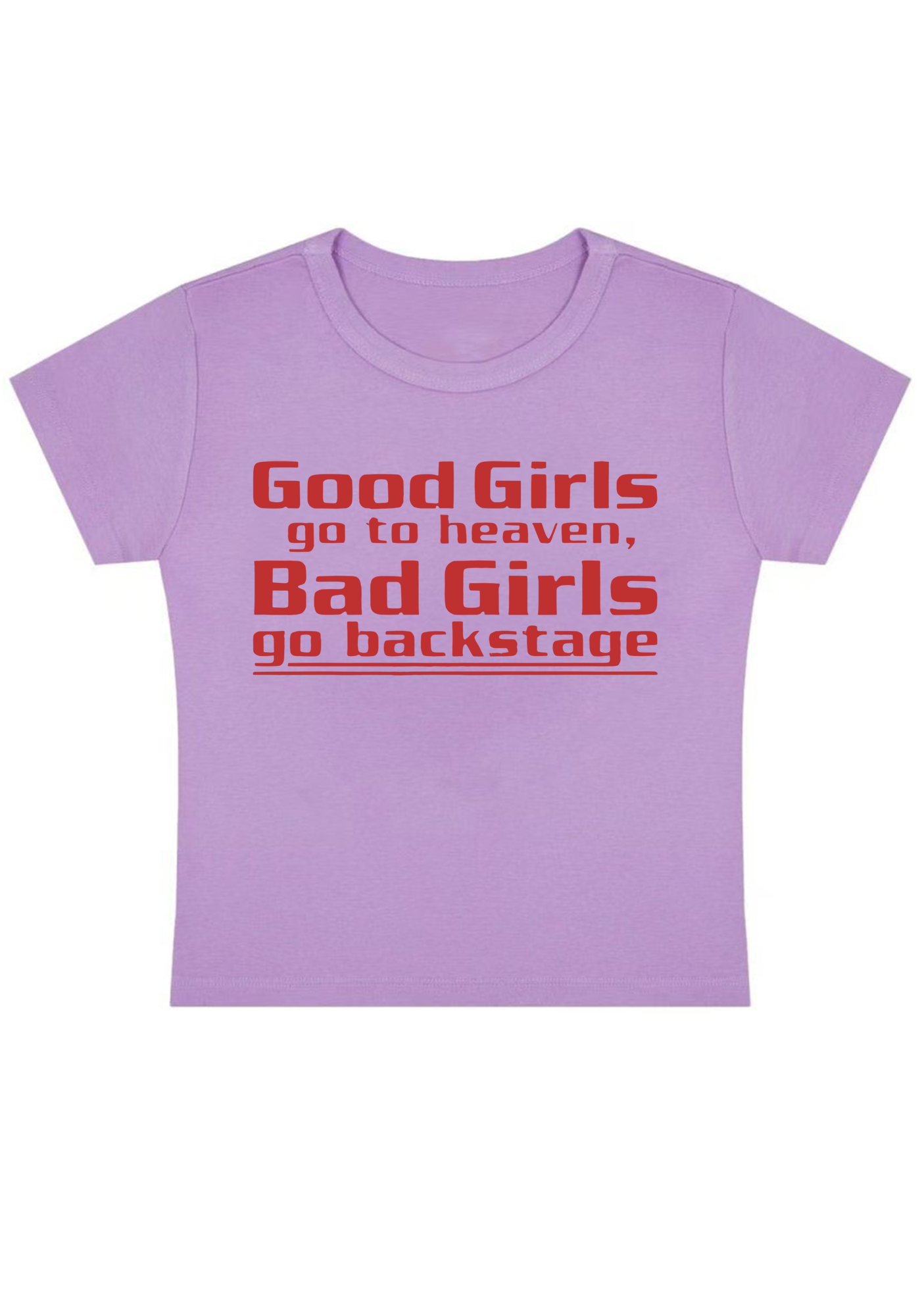 Good Girls Swallow Y2k Baby Tee