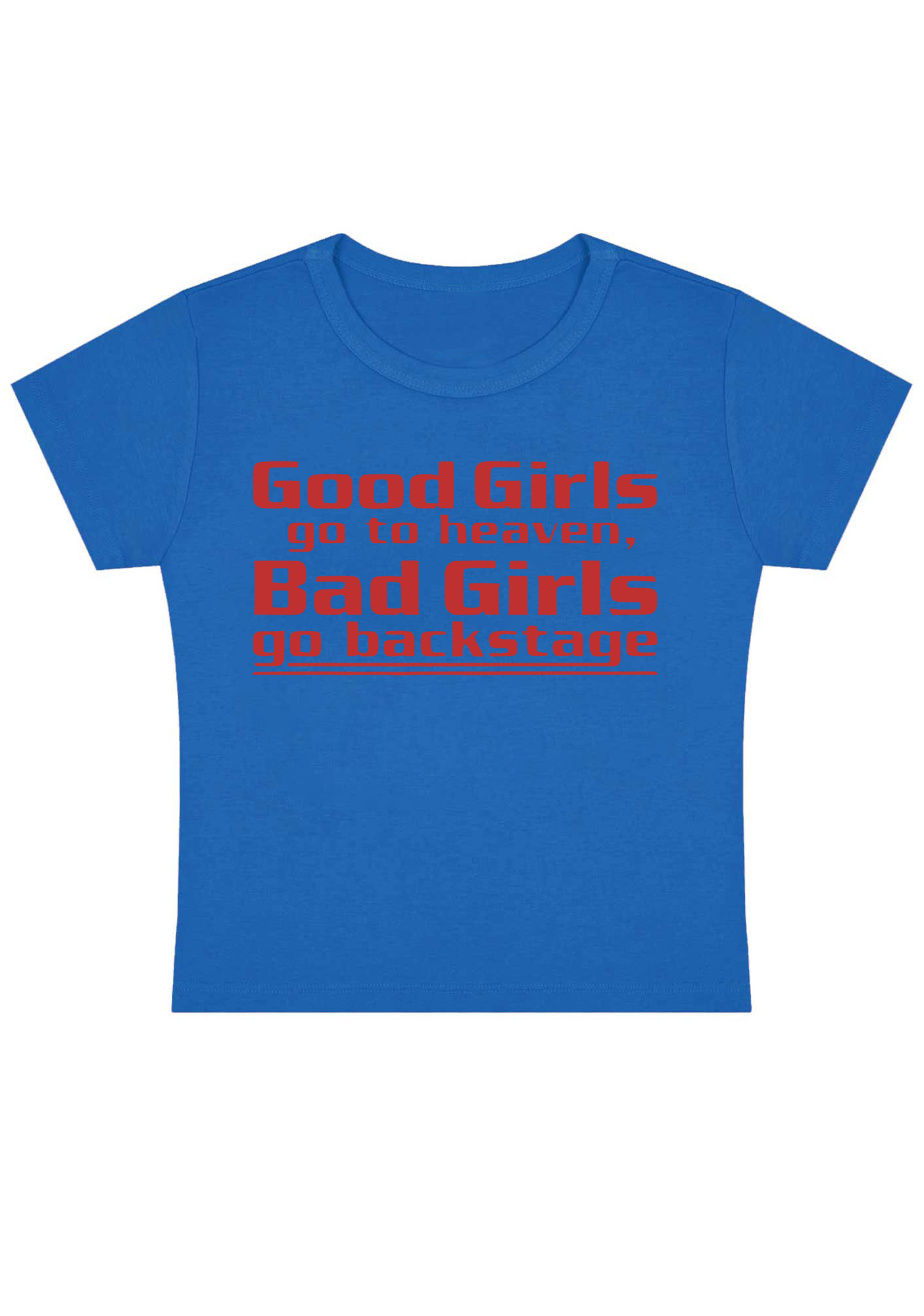 Good Girls Swallow Y2k Baby Tee