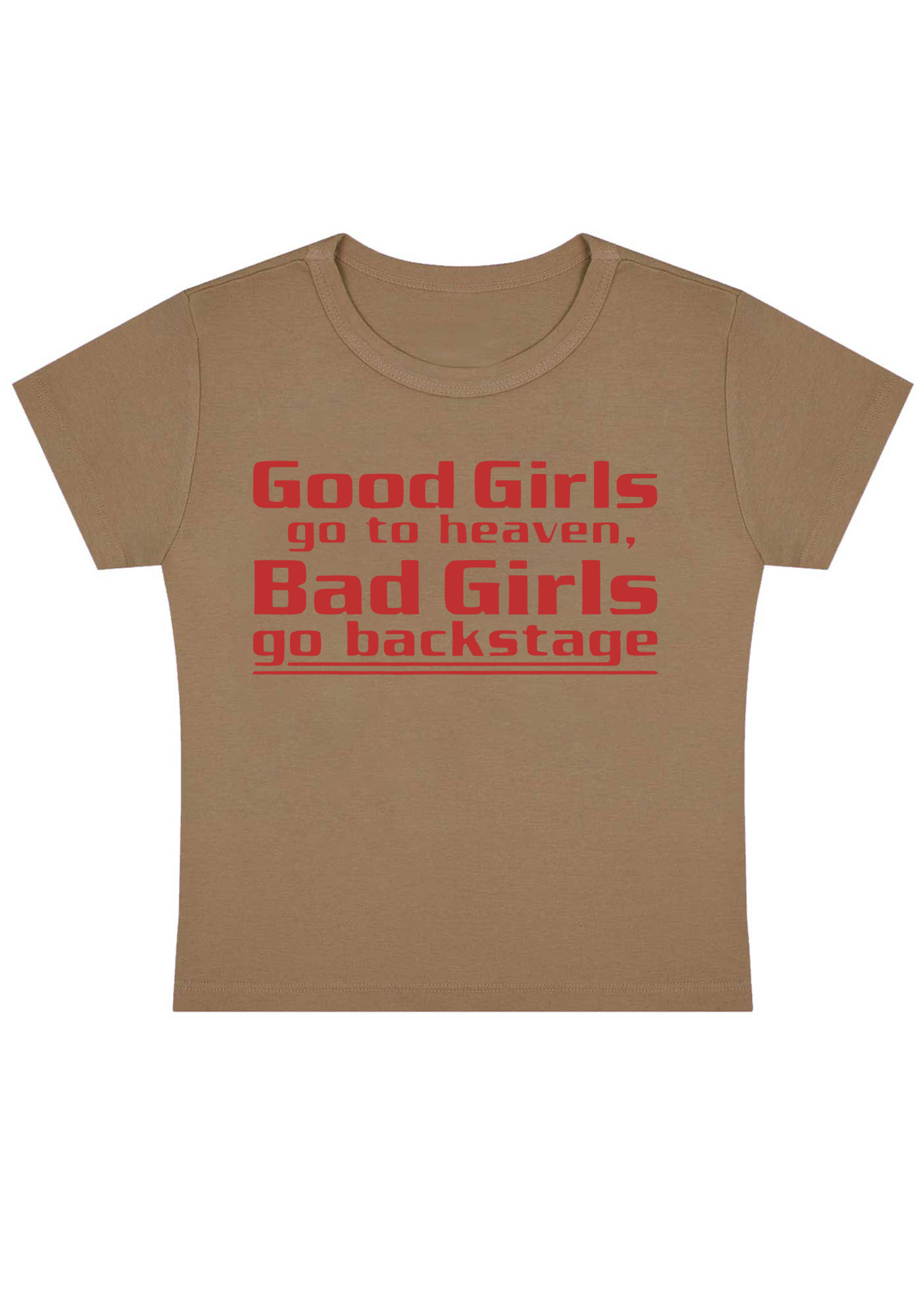 Good Girls Swallow Y2k Baby Tee