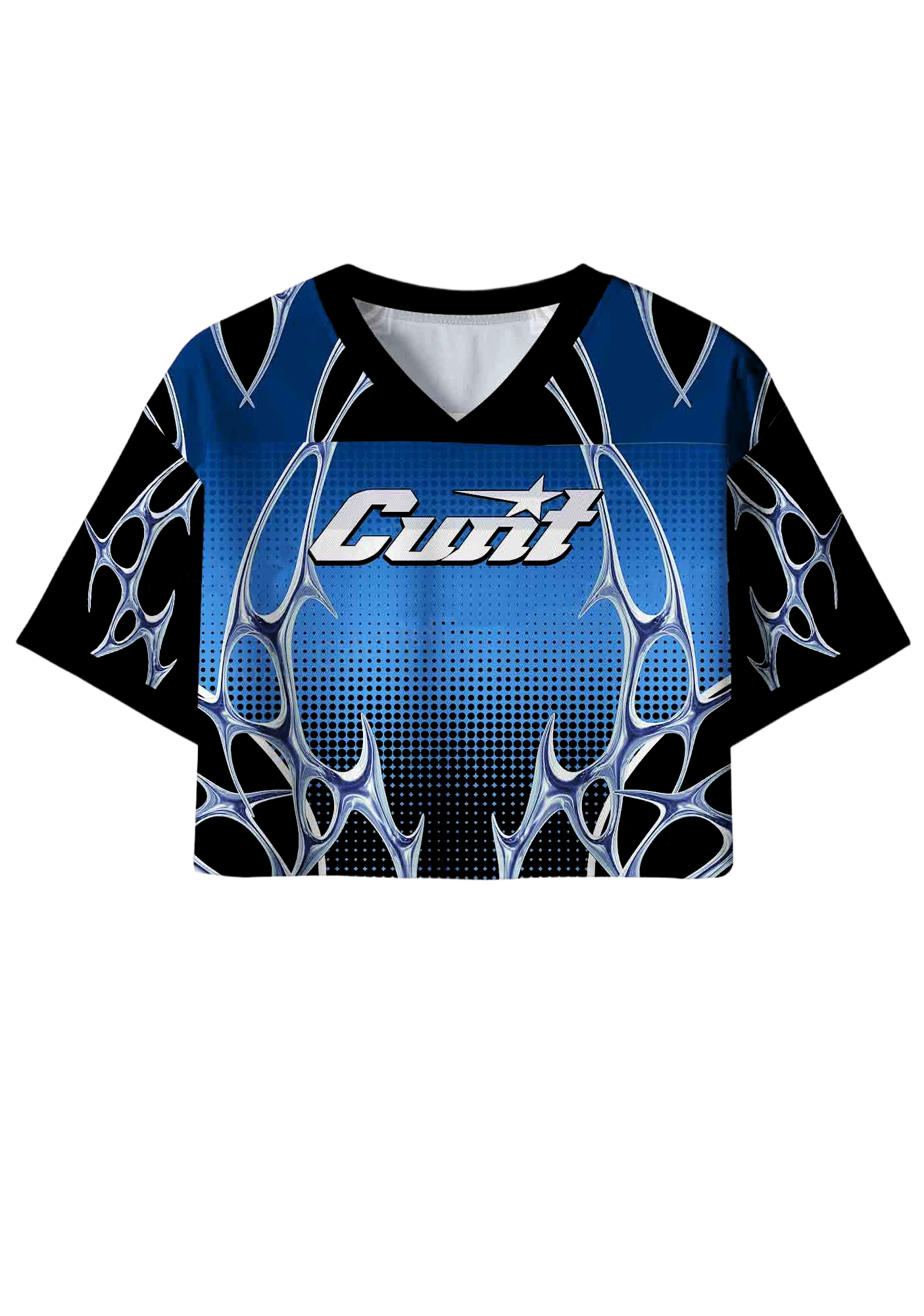 Cunt Y2K Crop Sport Jersey Shirts