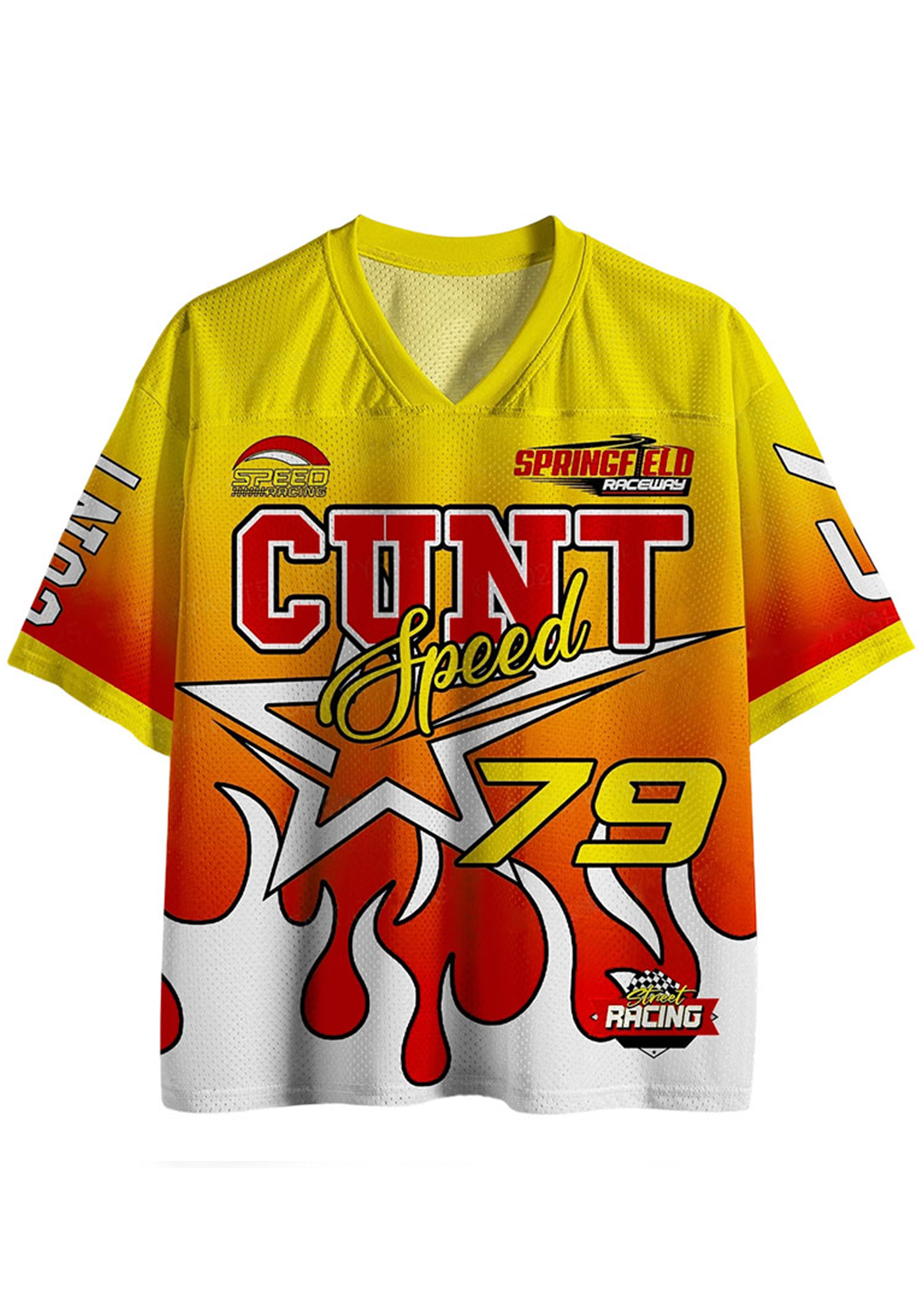 Cunt Y2K Crop Sport Jersey Shirts