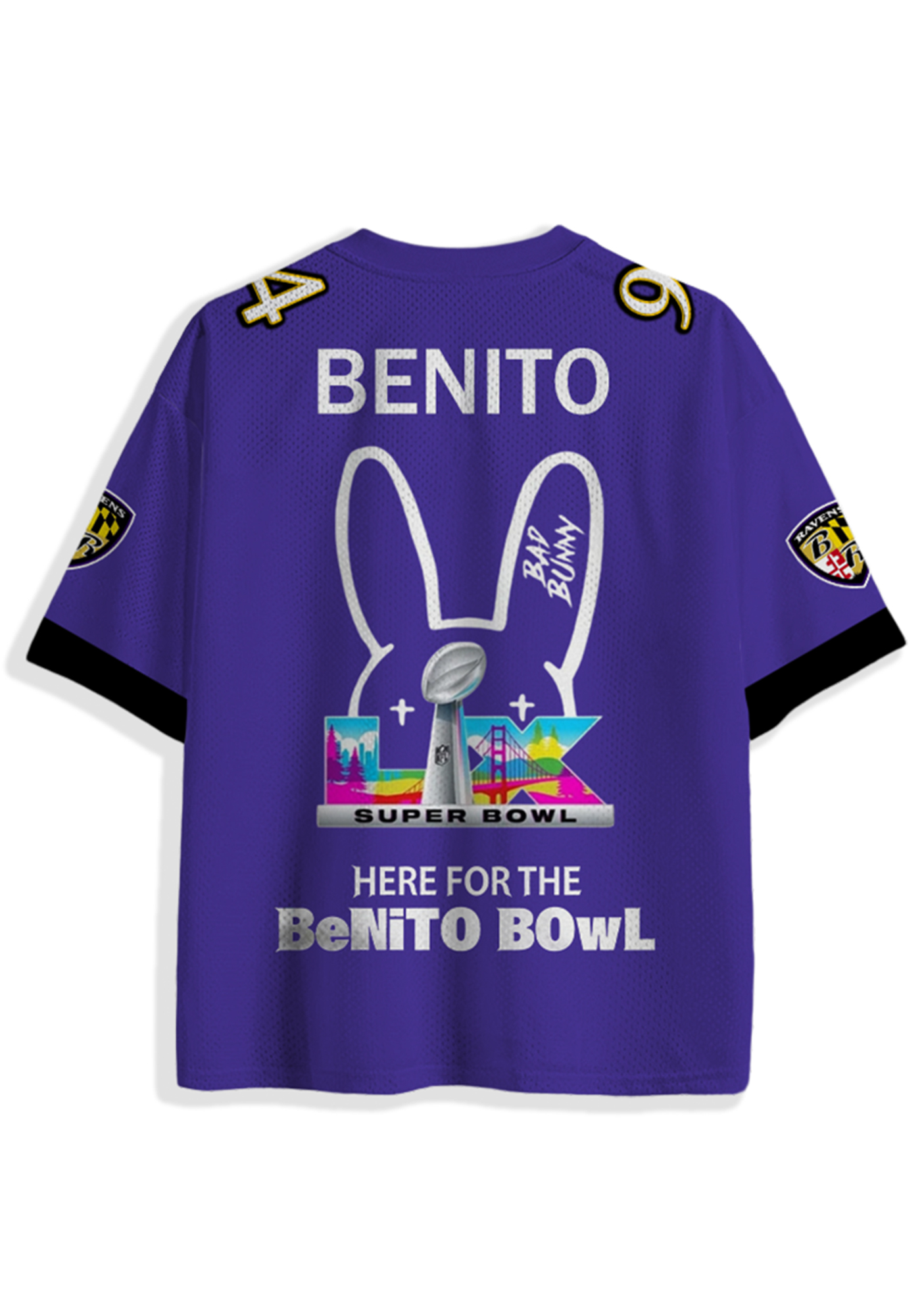 Benito bowl Y2K Crop Sport Jersey Shirts